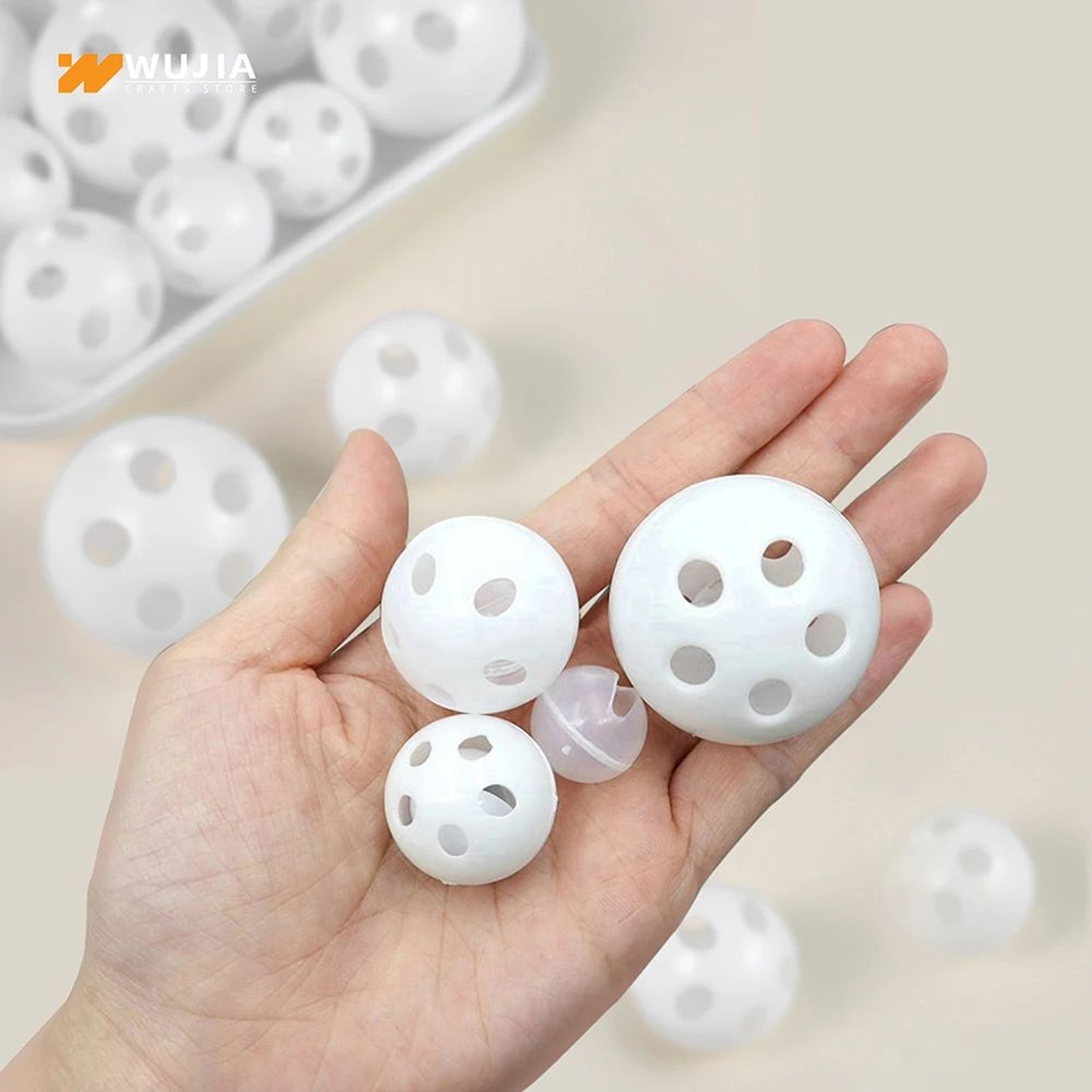 SqueakyCraft Pet Toy Repair And DIY Rattle Balls Set 4