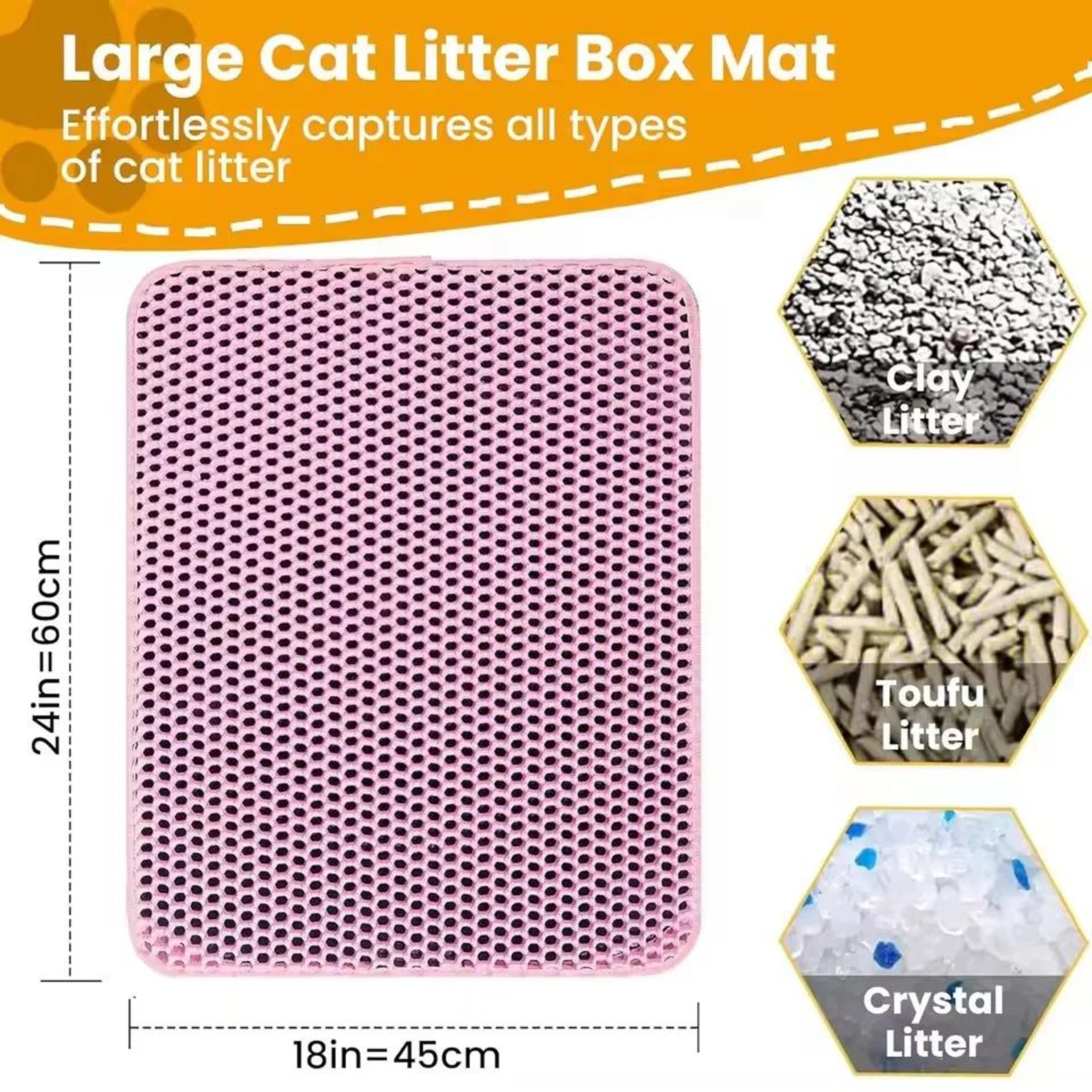 CleanStep Waterproof DoubleLayer Cat Litter Mat 1