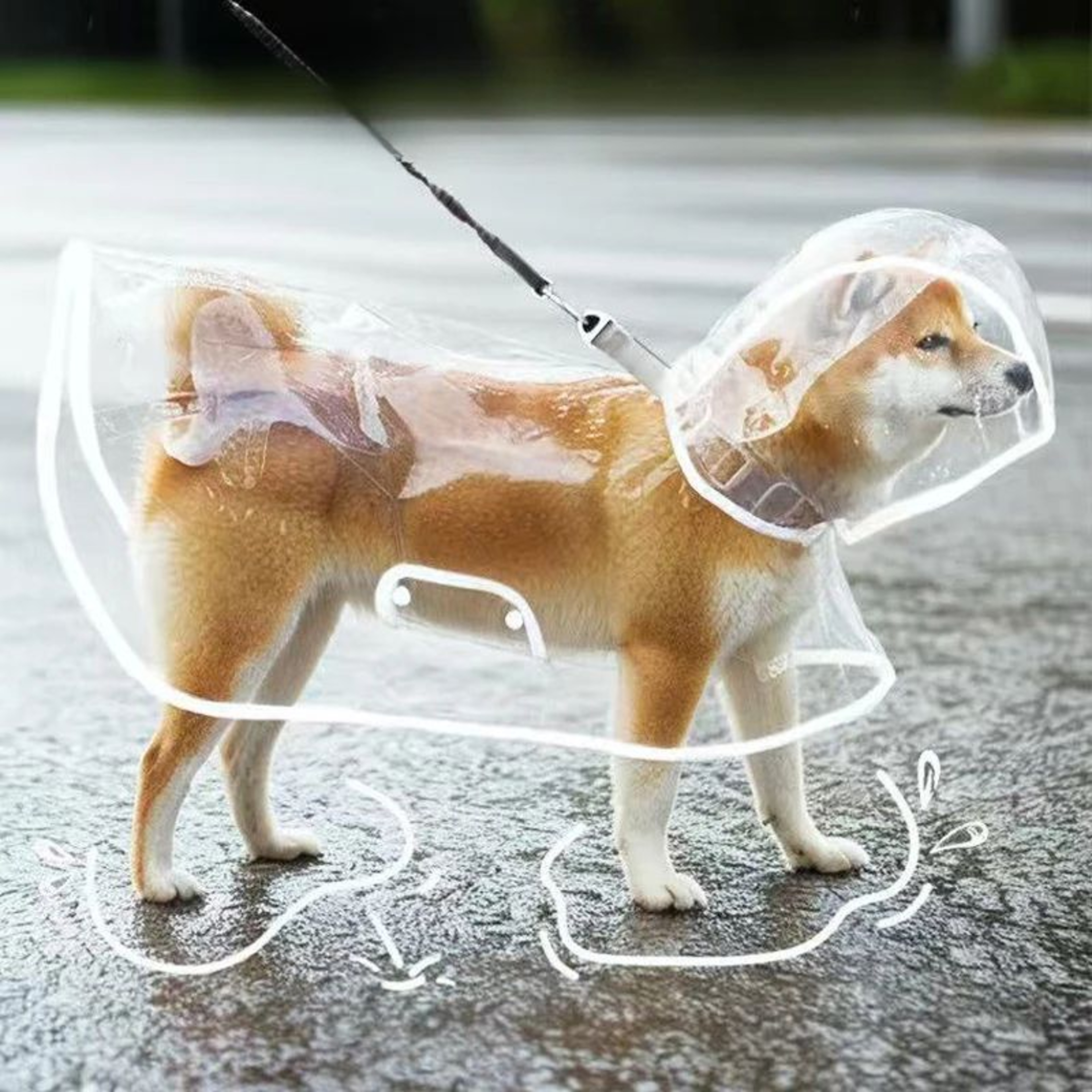 ClearShield Waterproof Dog Raincoat 5