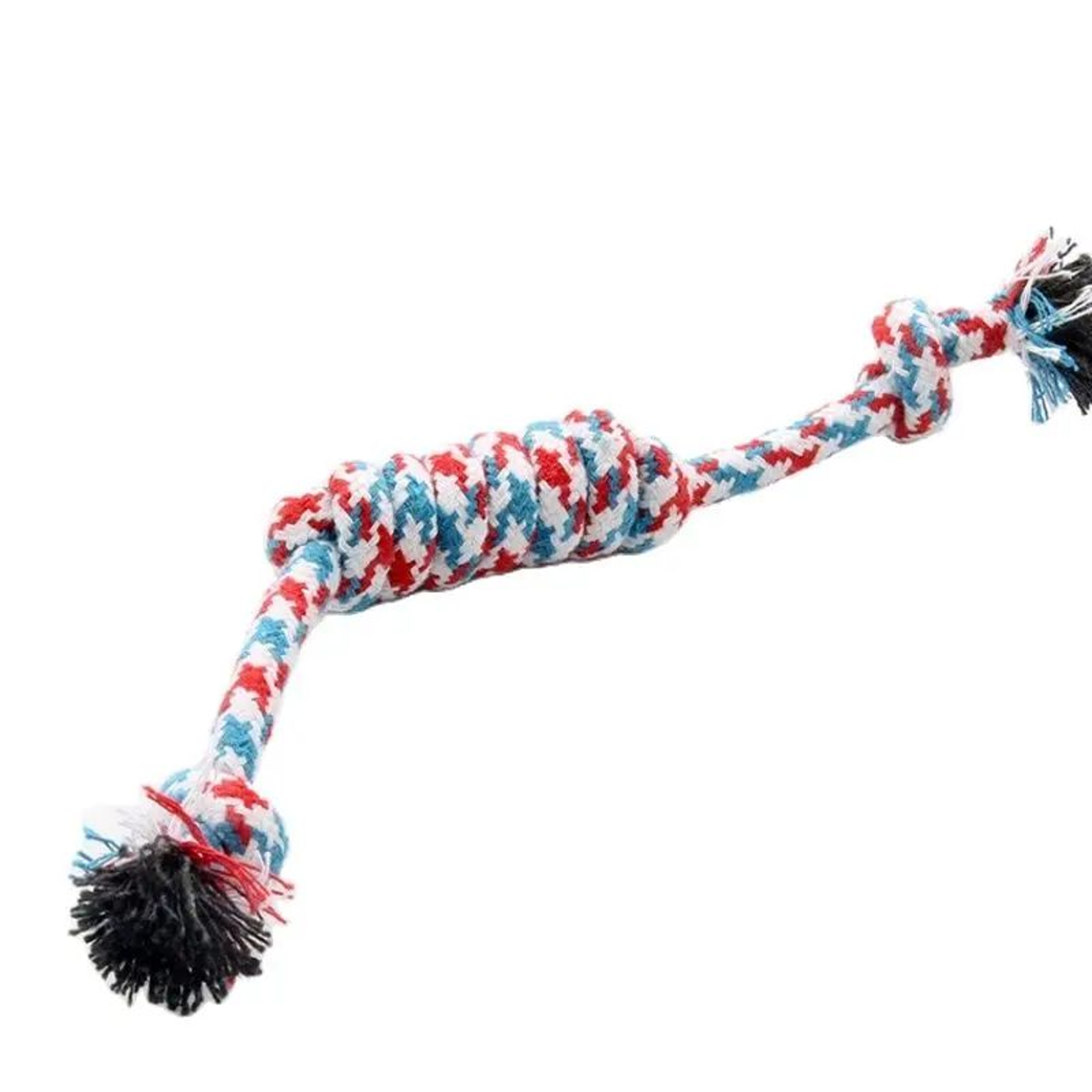 Durable Braided Rope Dog Chew Toy Interactive Training Tug Toy 2