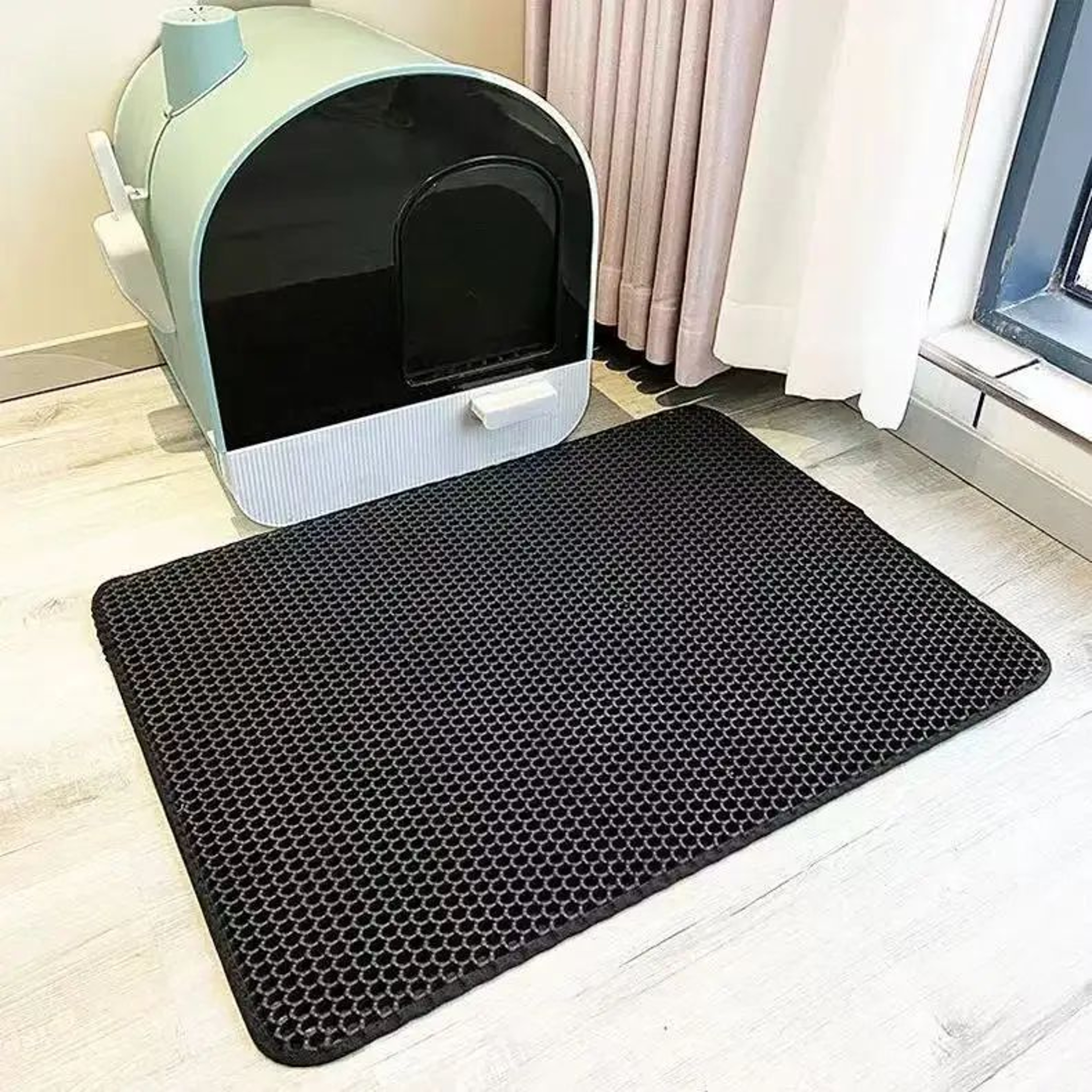Double Layer Cat Litter Mat Waterproof Non Slip Cat Litter Trapping Pad For Litter Boxes 6
