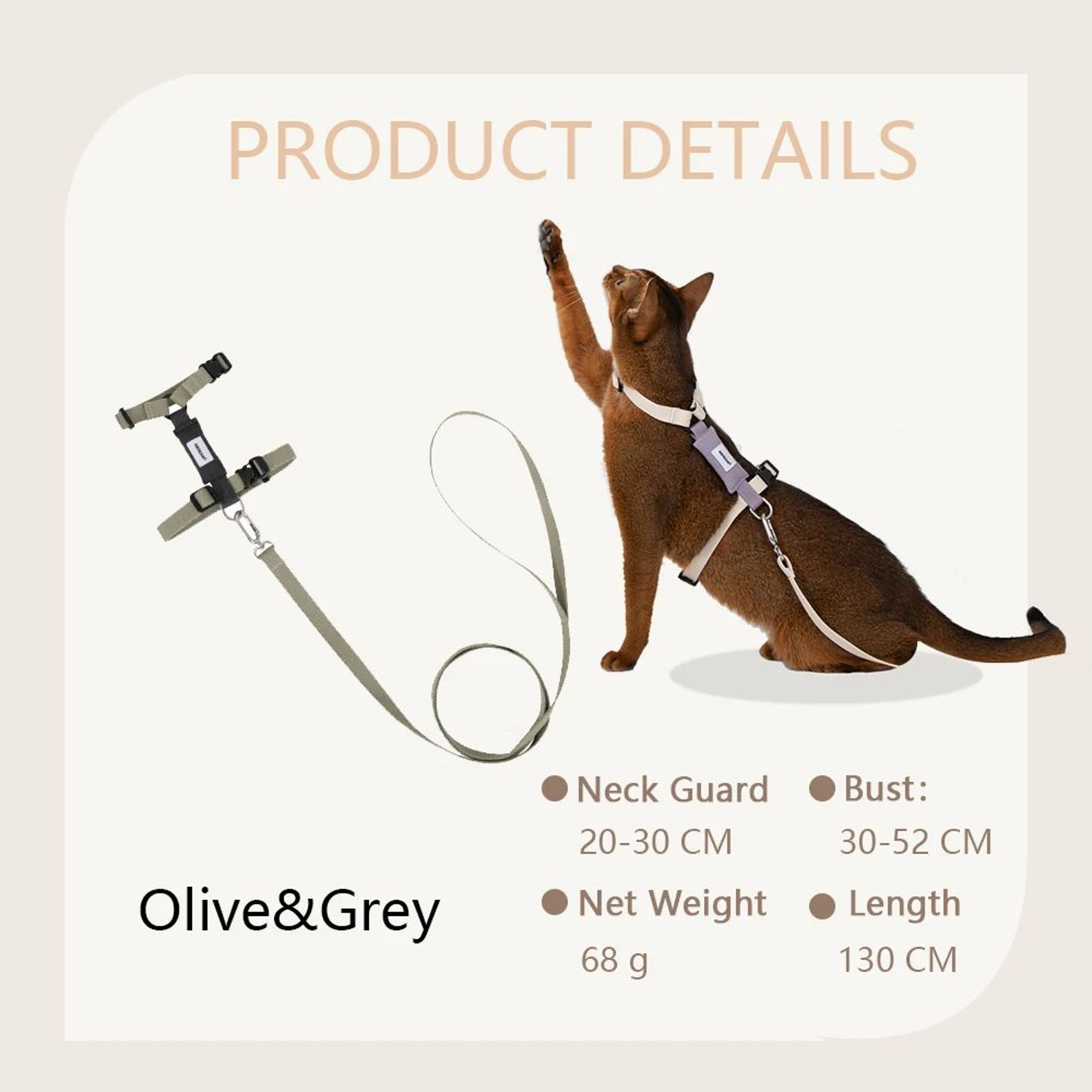 SafeStride Breathable Cat Harness And Leash Set 7
