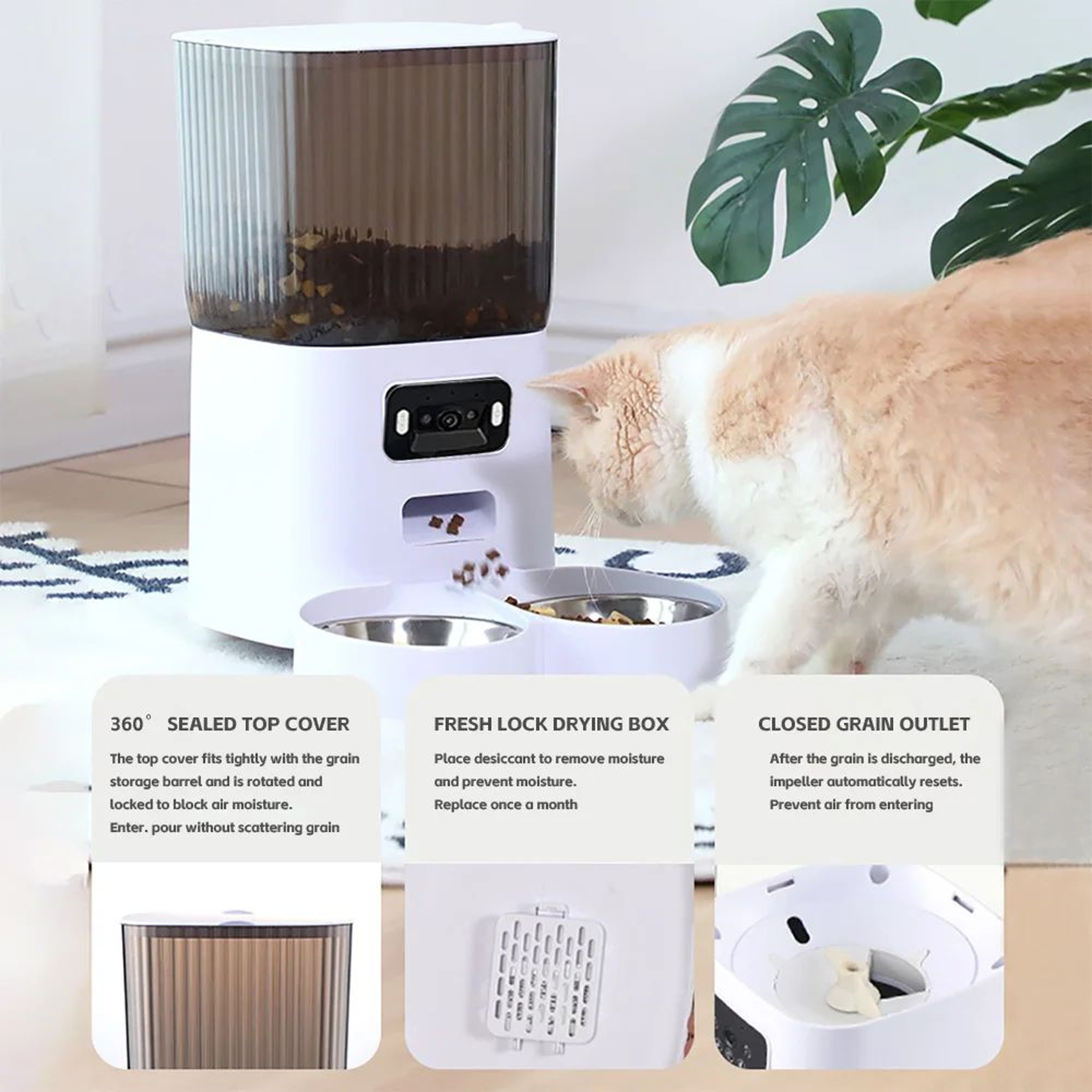 SmartServe Automatic Cat Feeder With Camera 4