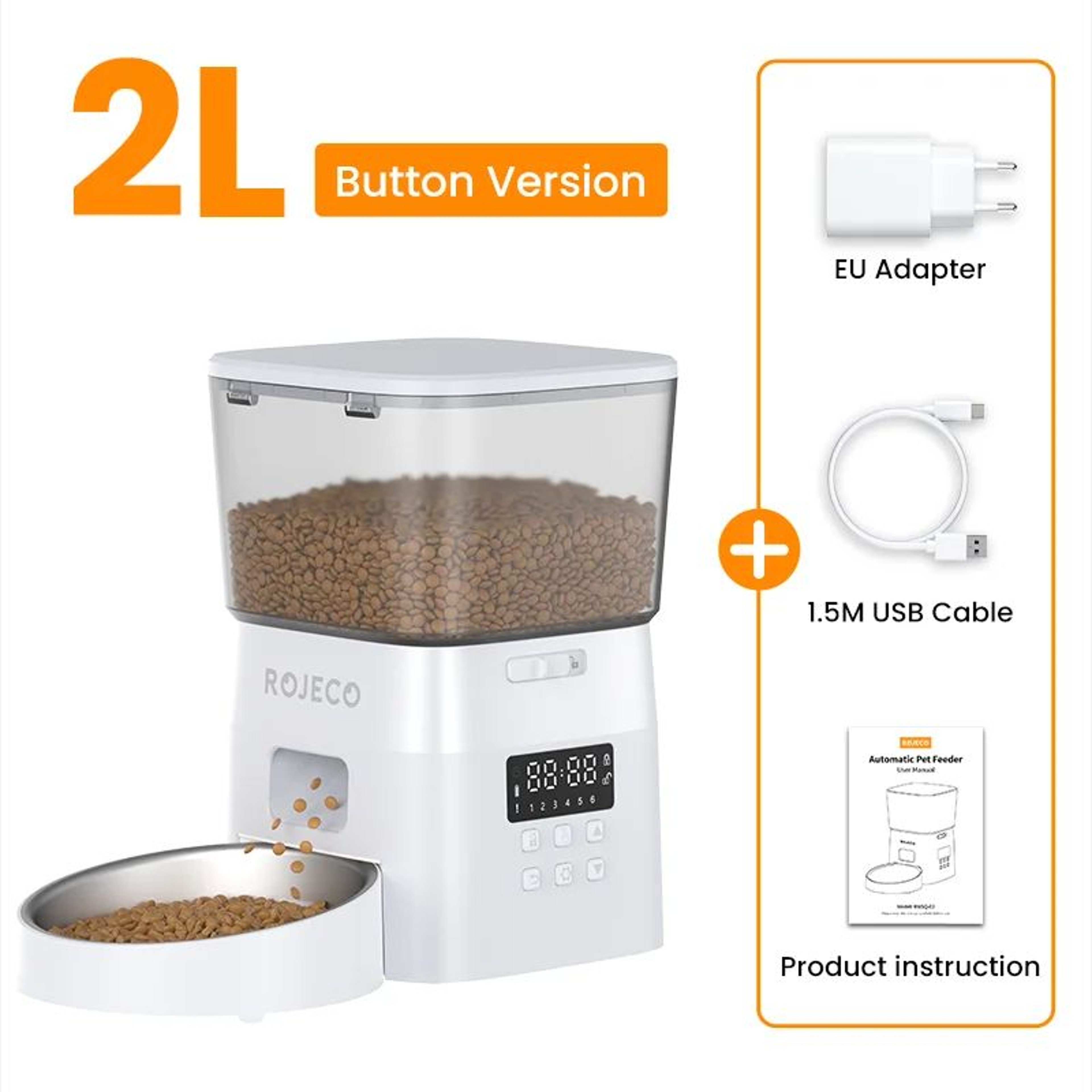 ROJECO Smart Automatic PetFeeder 6