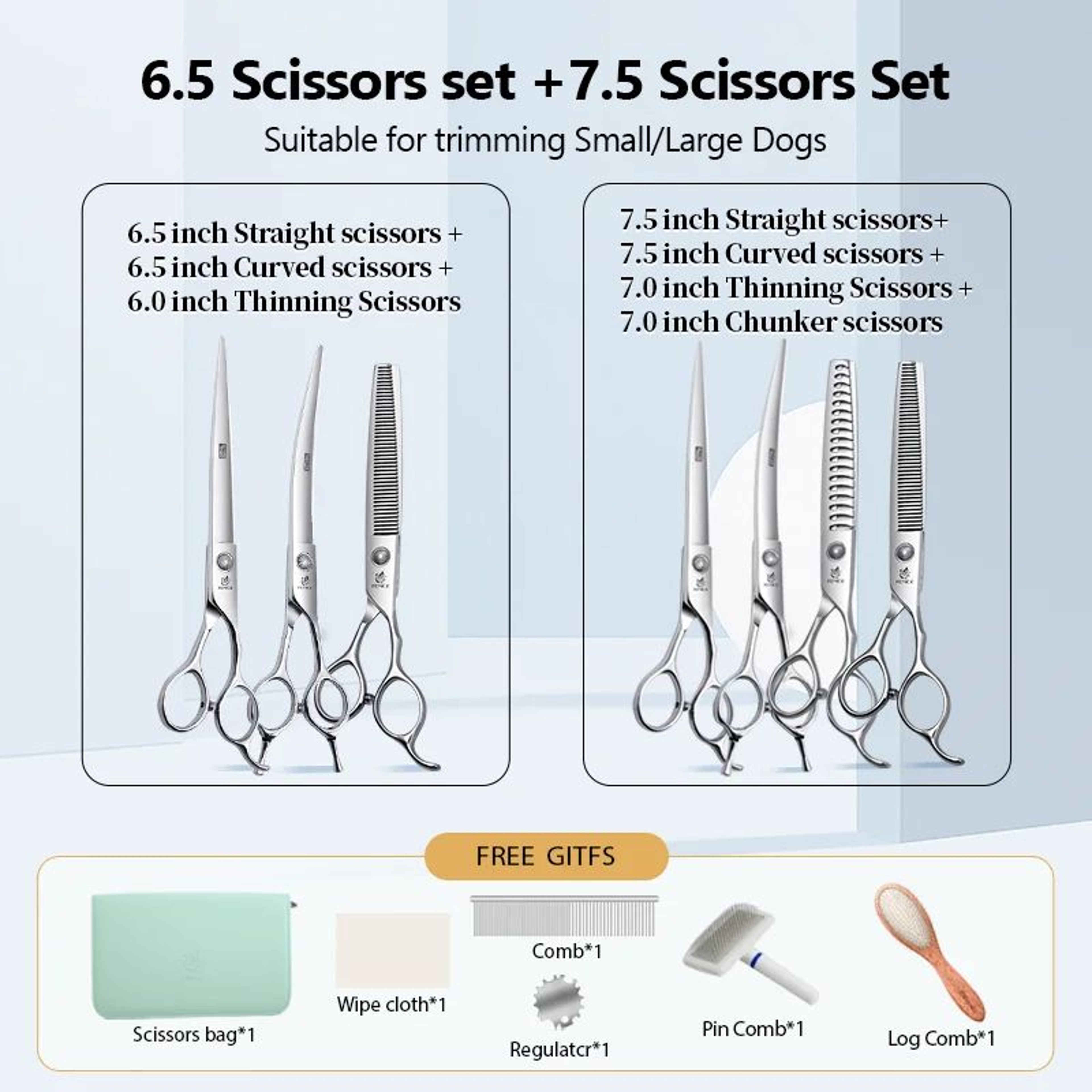 Fenice Precision Pet Grooming Shears Set 28