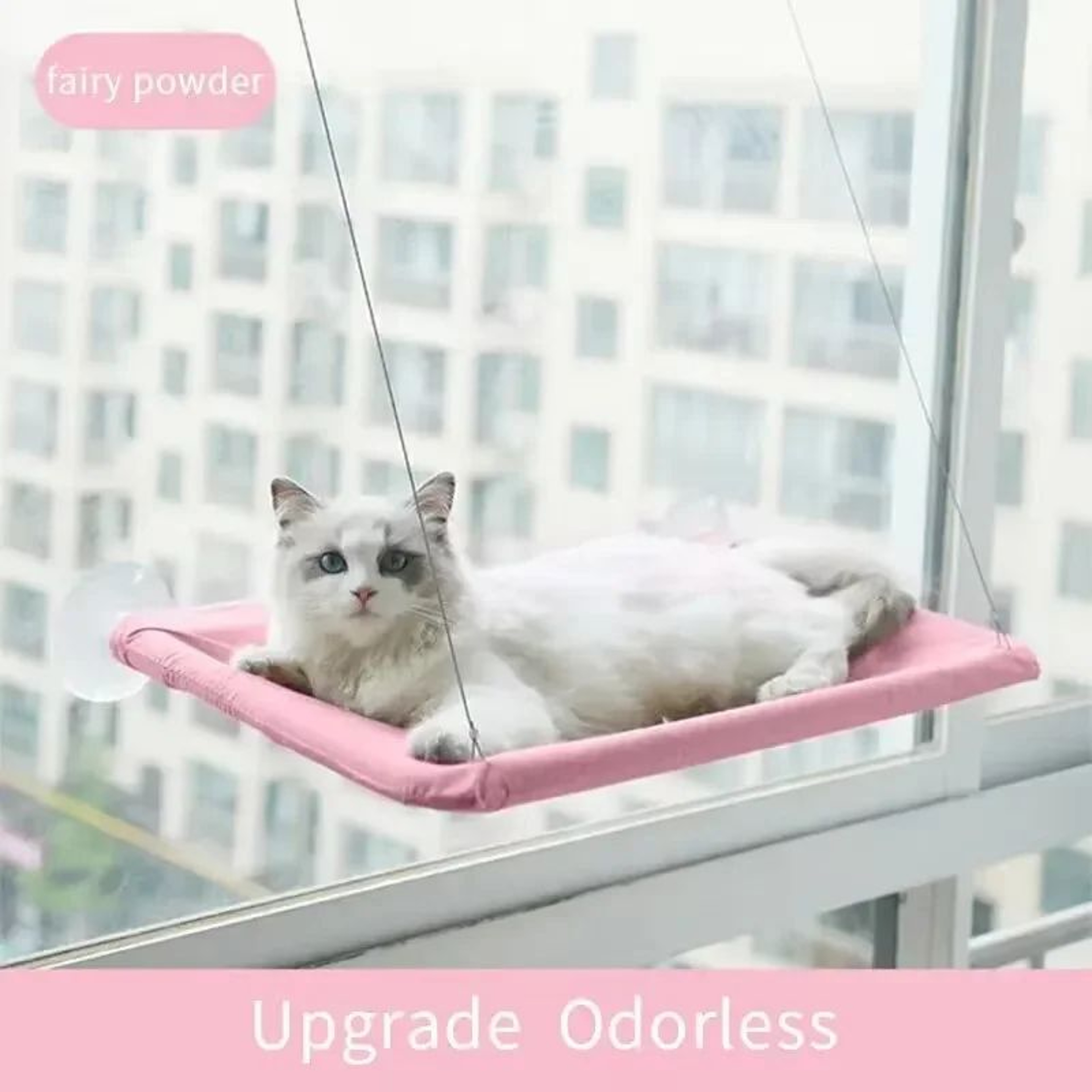 Ultra Soft Cat Window Hammock Bed With Secure Window Mount 10