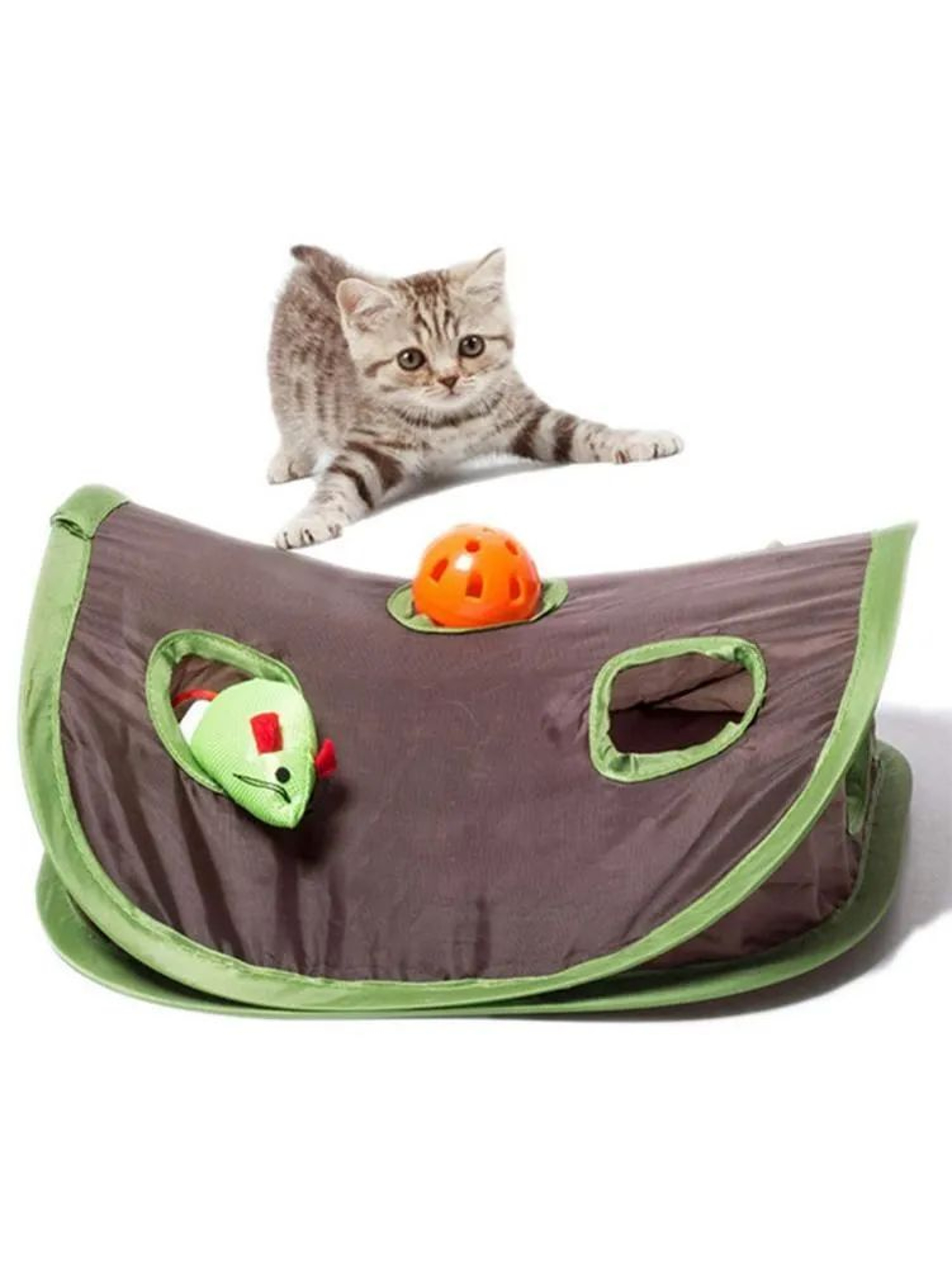 Interactive Cat Hide And Seek Tunnel Game With 9 Holes 2