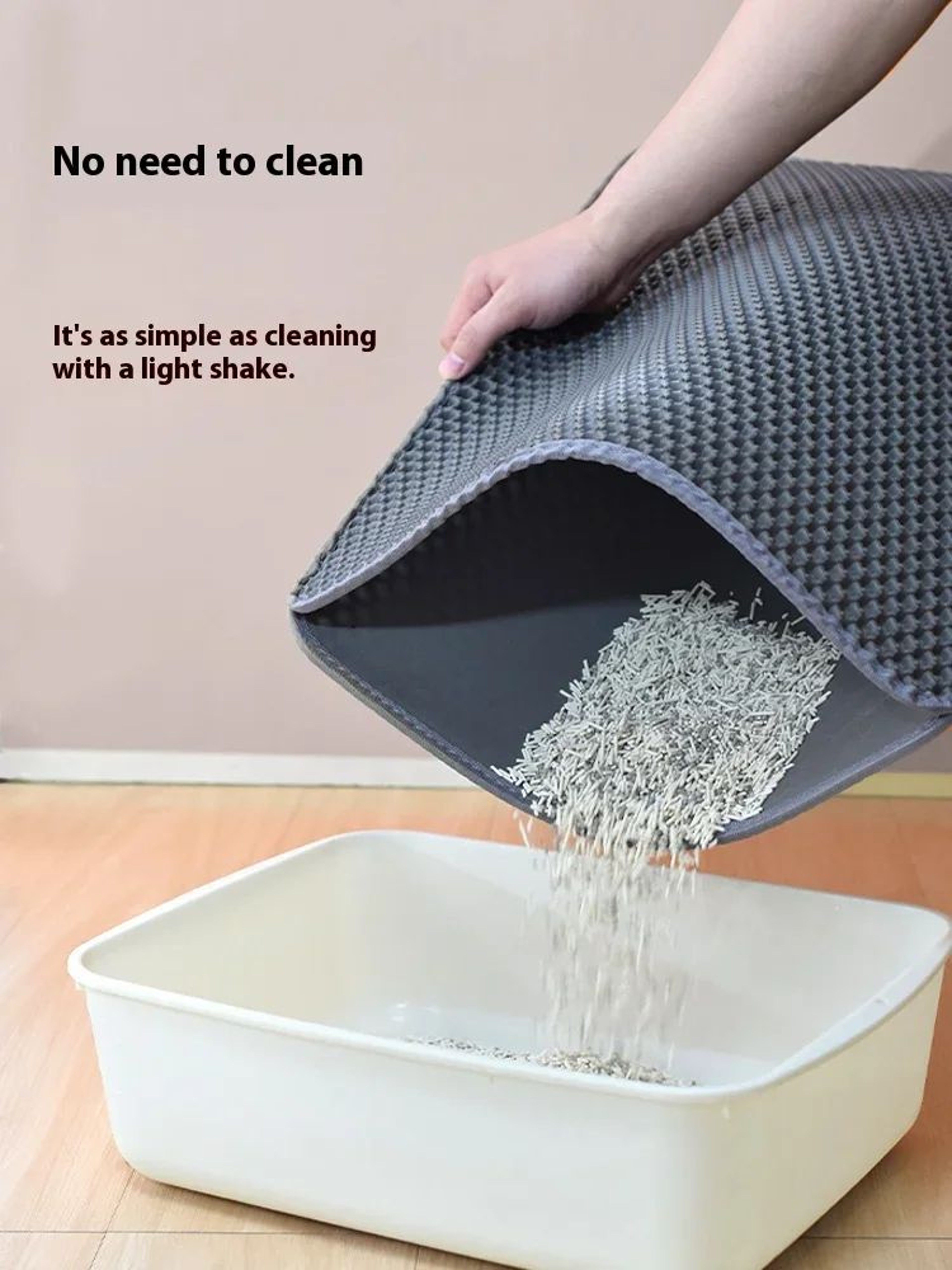 Large Waterproof Cat Litter Mat With Double Layer Protection 2