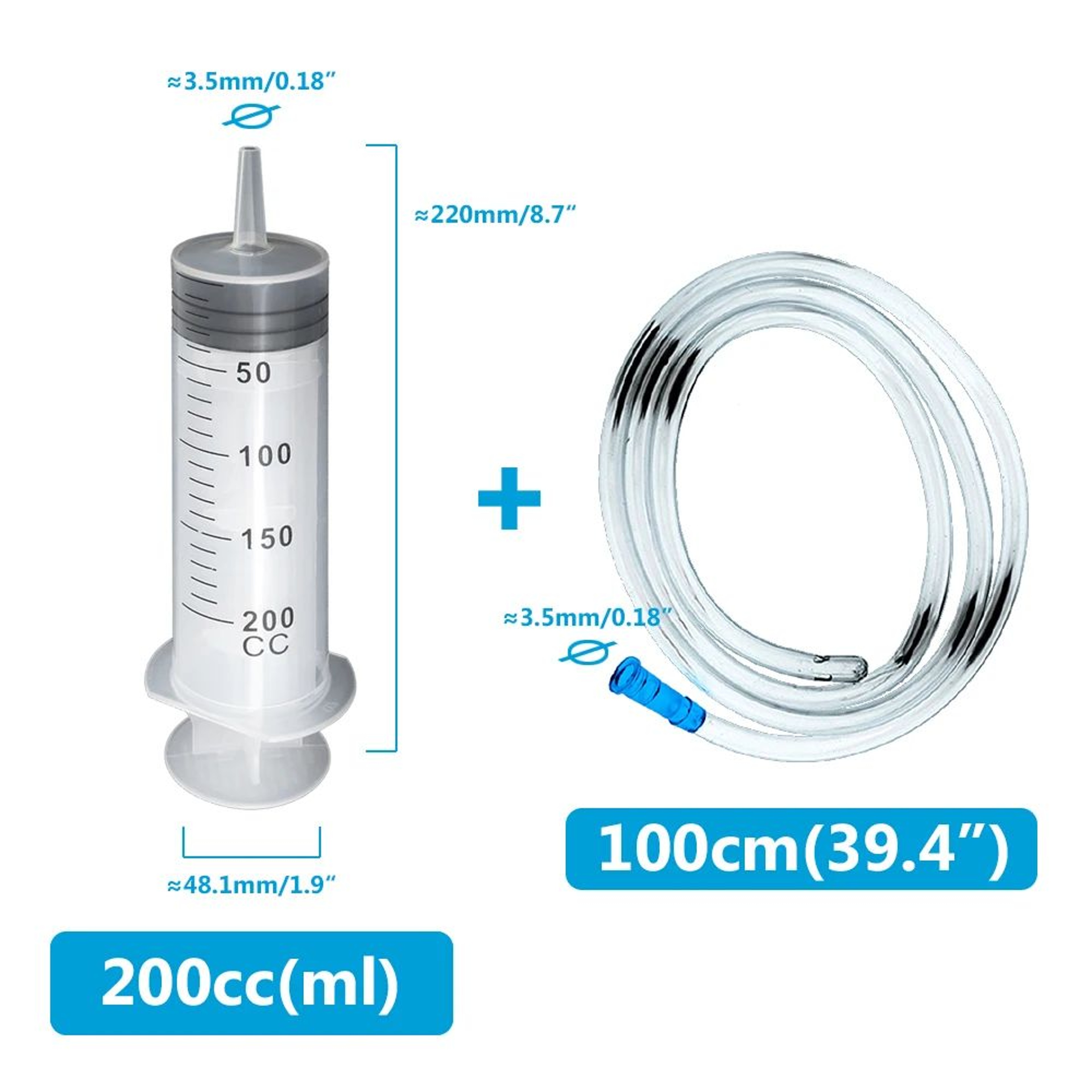 FlexFlow Large Capacity Feeding Syringe With Hose Pump 12