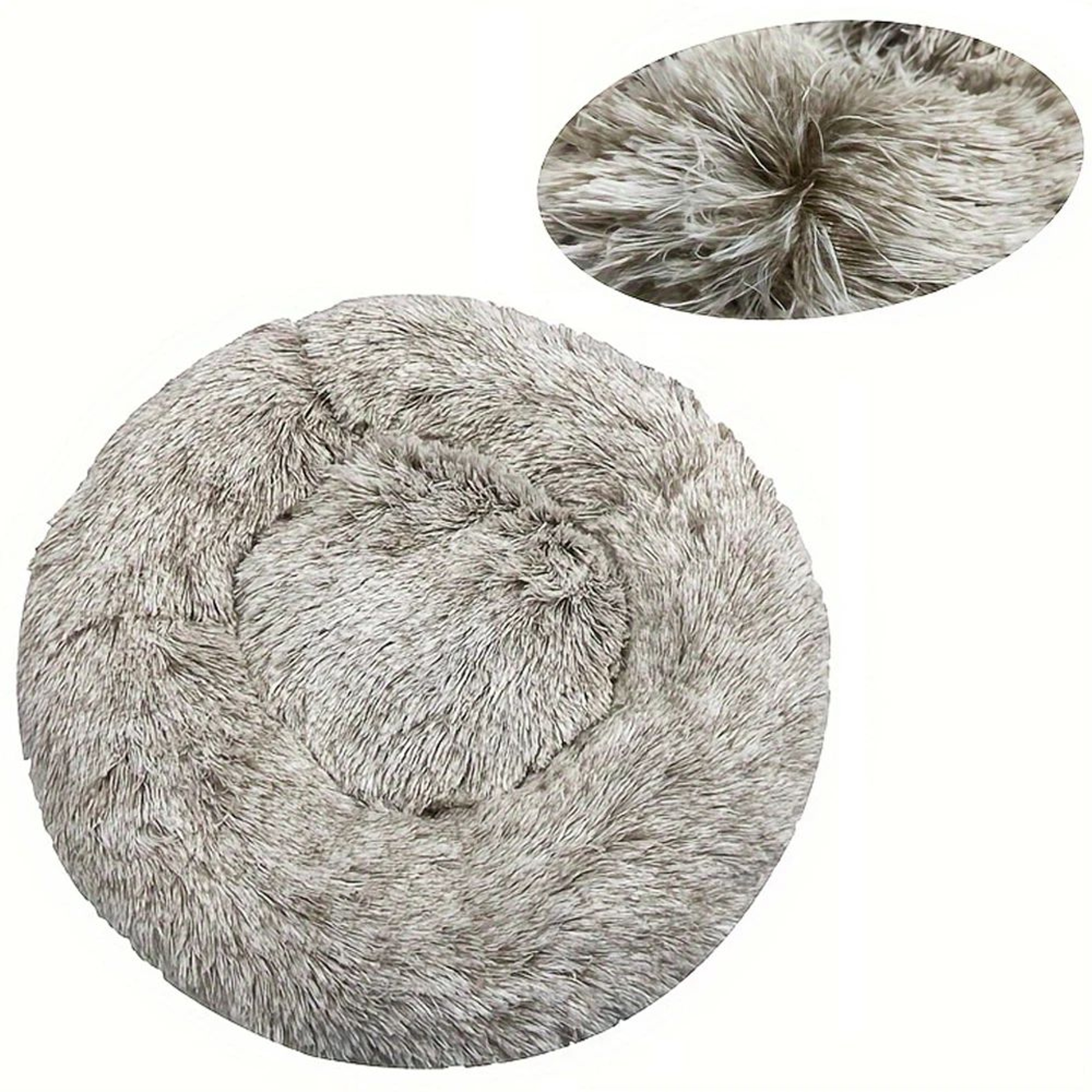 CloudNest Plush Pet Bed Round Cat And Dog Sleeping Nest 10