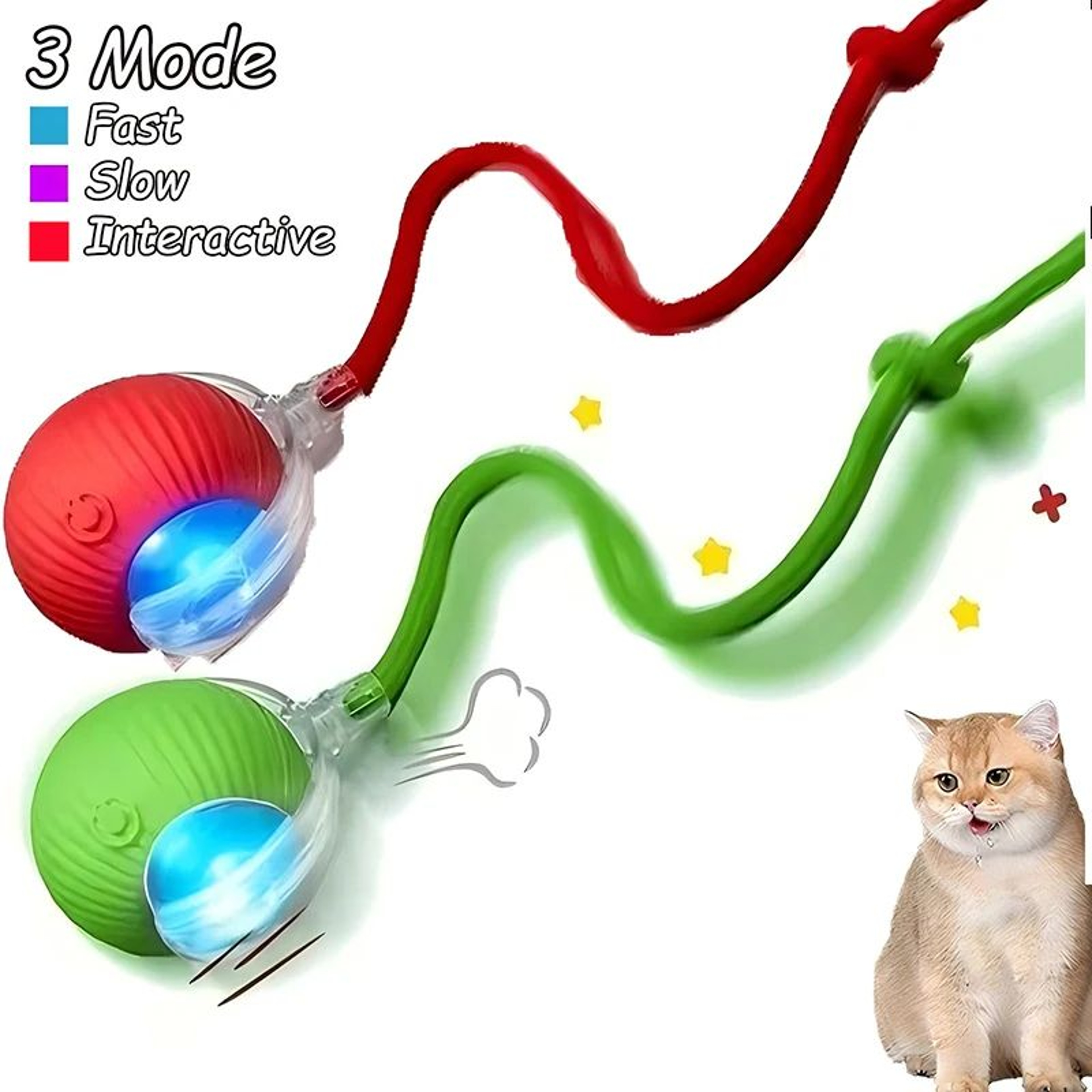 MouseChase Smart Rolling Ball Interactive Cat Toy 9