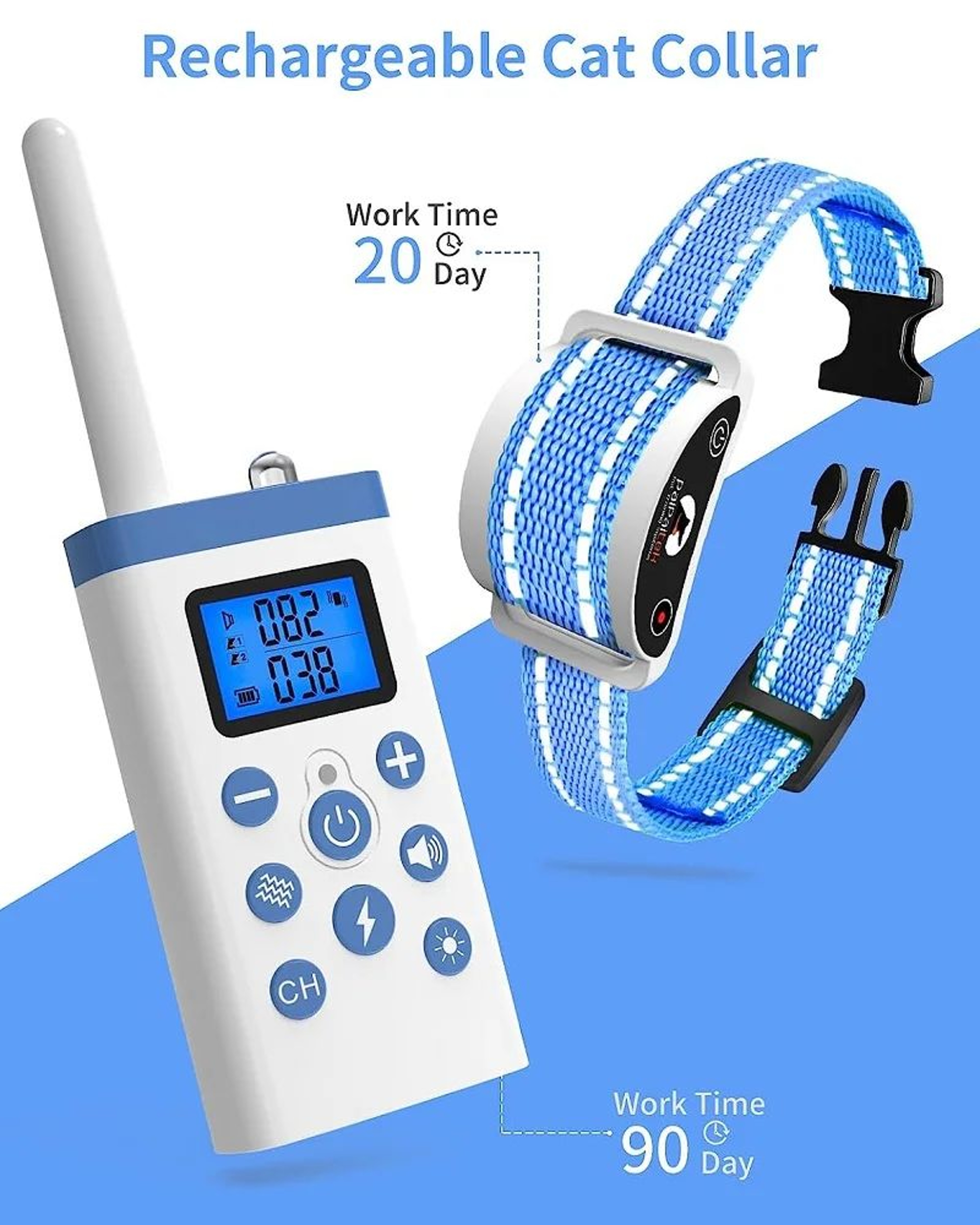 QuietPaws Remote Training And Behavior Support Cat Collar 3