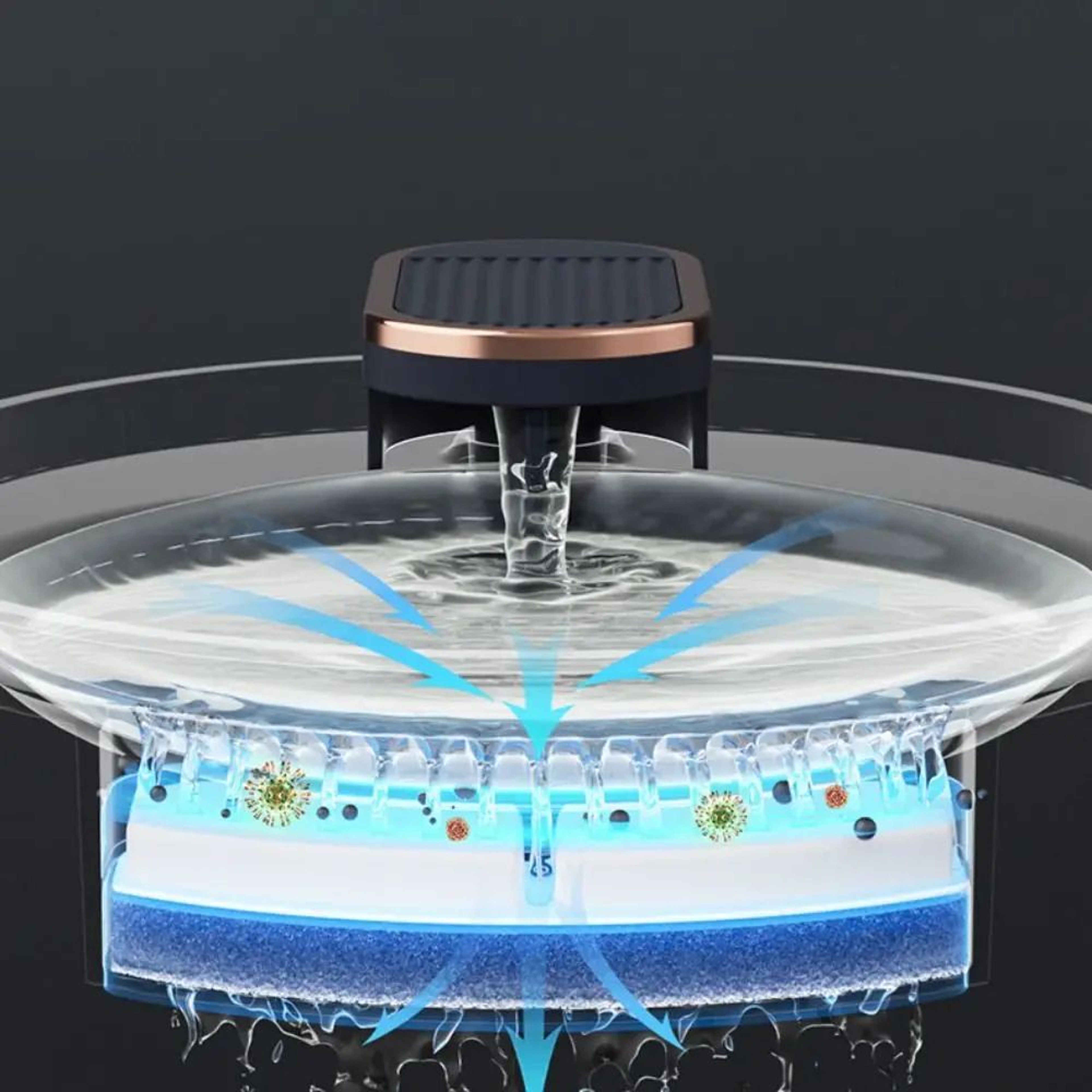 AquaSense Automatic Cat Water Fountain With Motion Sensor 4