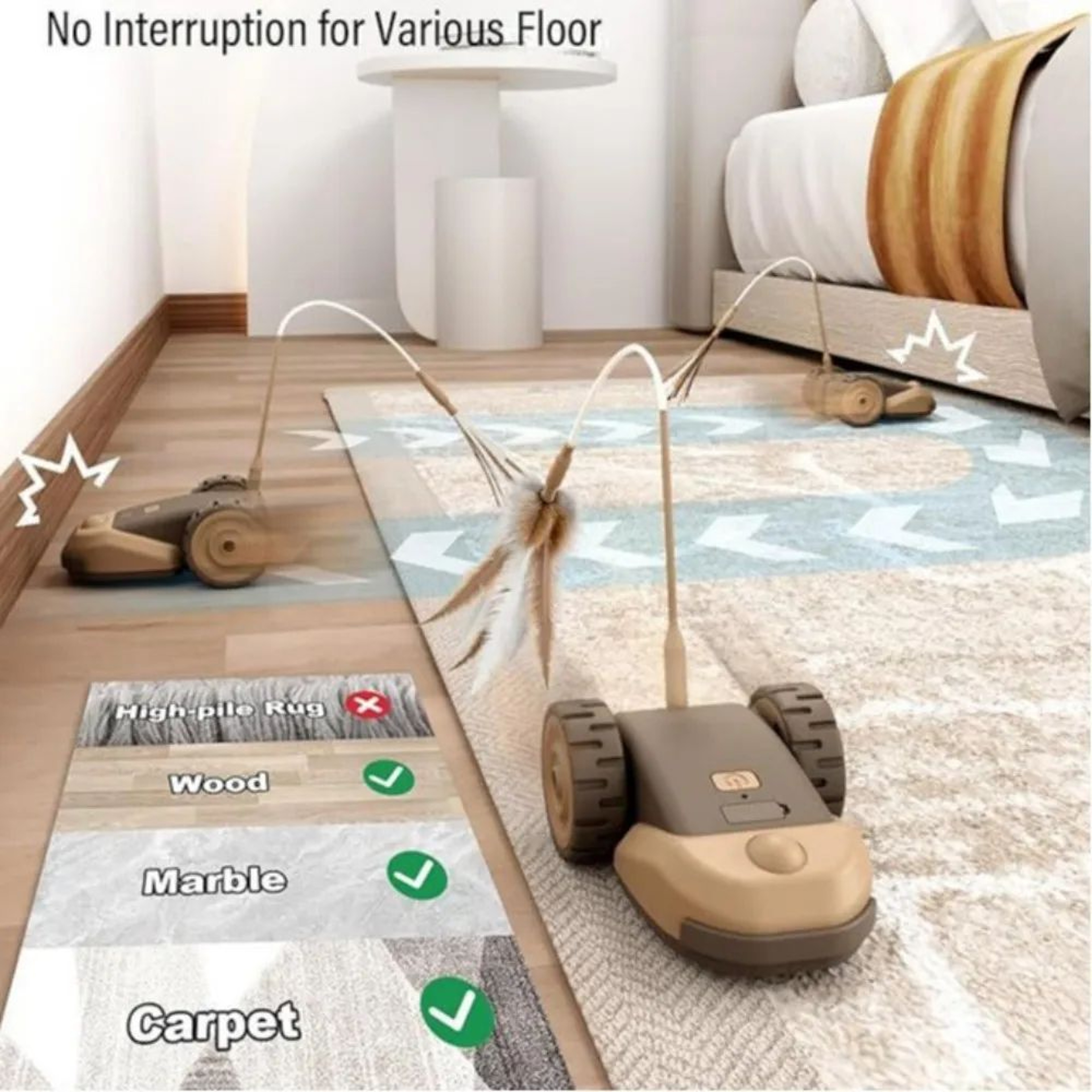 SmartChase Interactive Moving Cat Toy 3