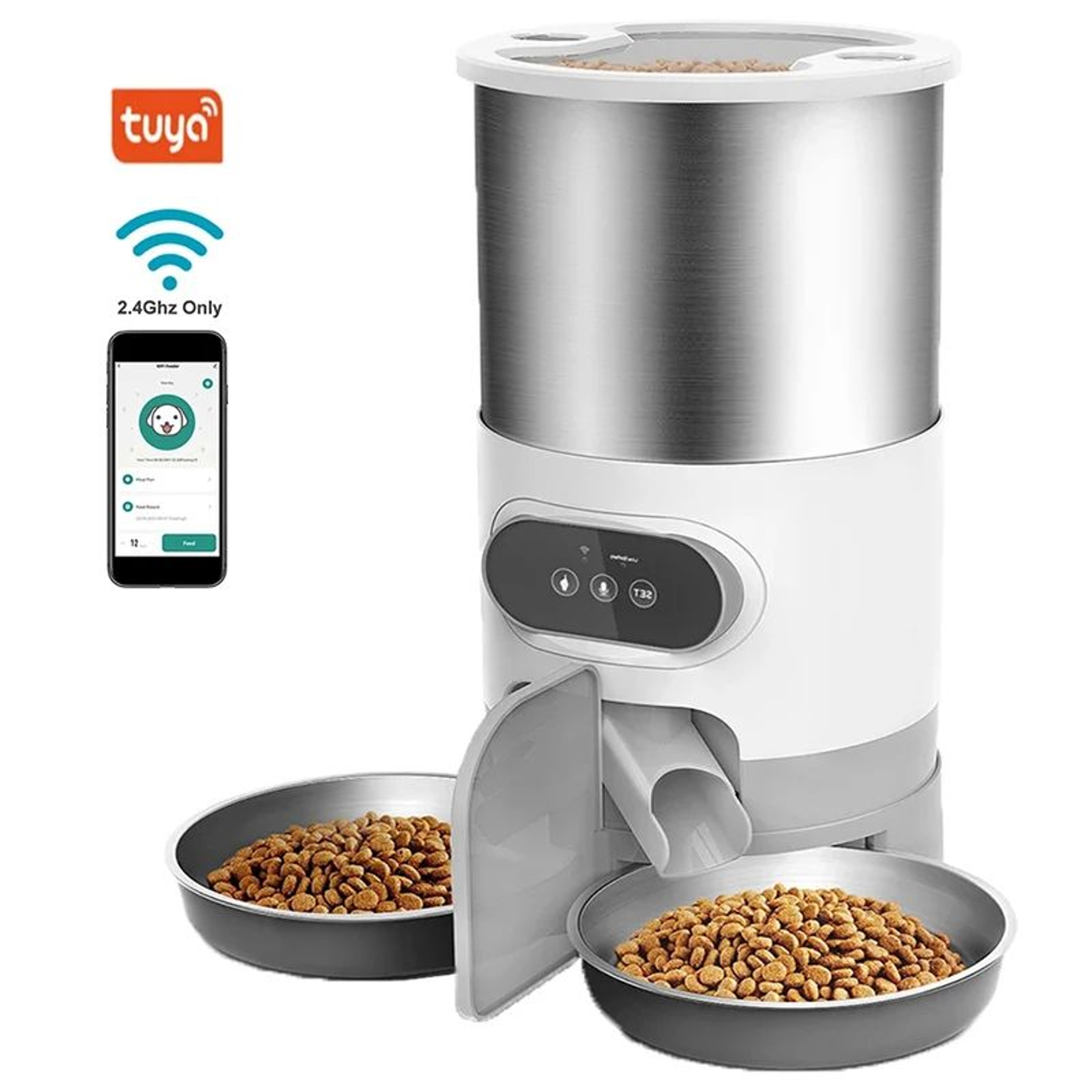 Smart Automatic Pet Feeder With App Control And Scheduled Feeding 7