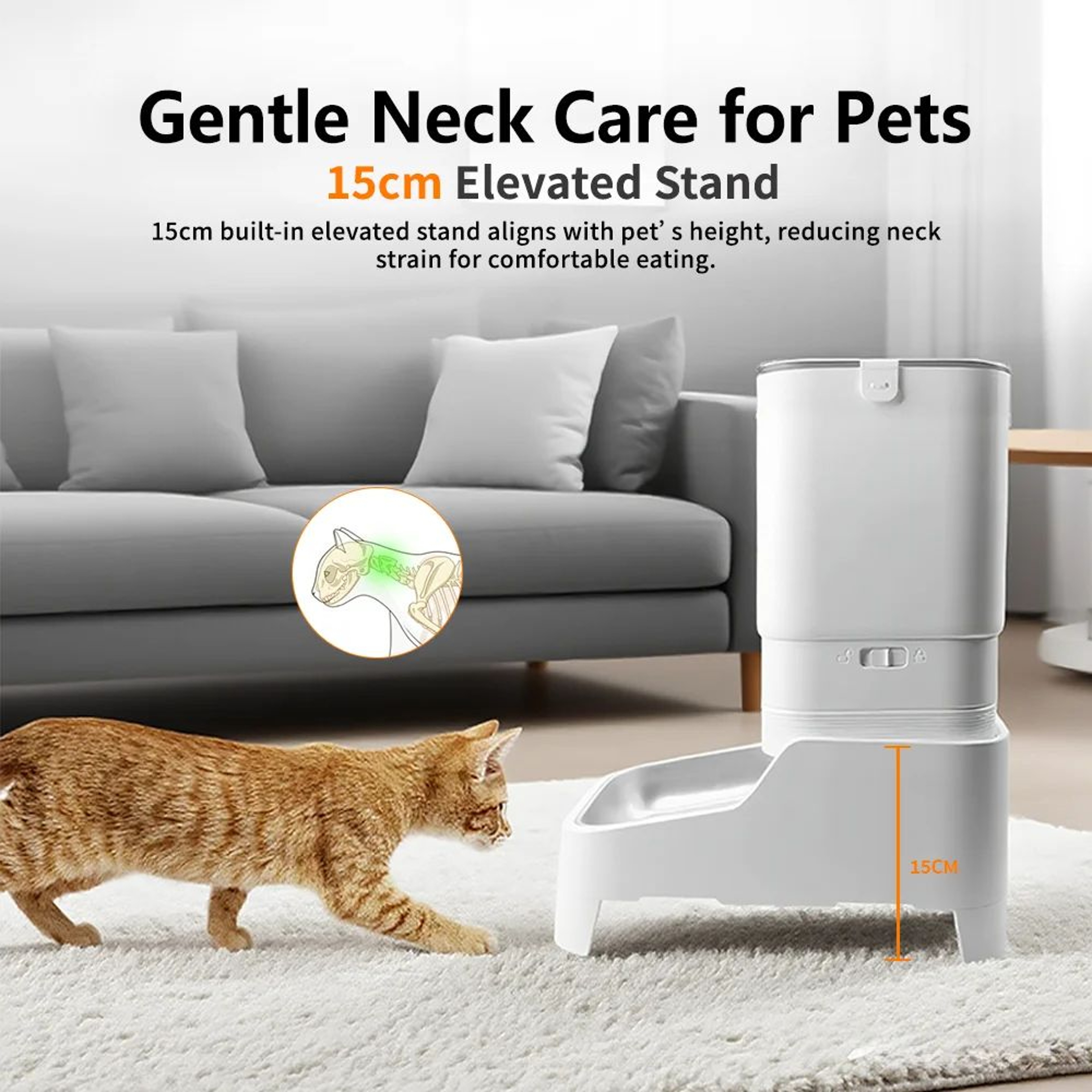 Smart Automatic Wifi Pet Feeder With HD Camera And App Control 3