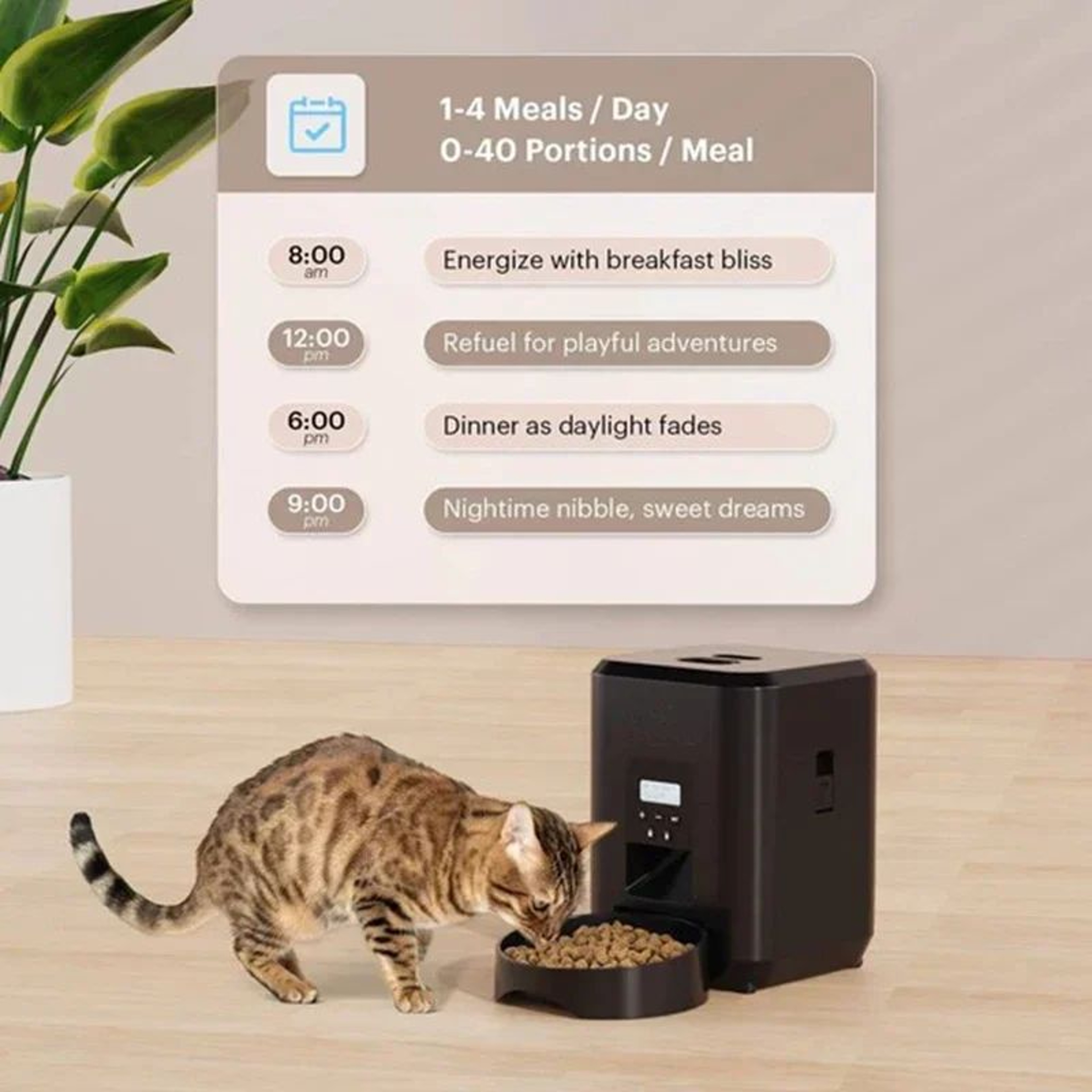 SmartServe Automatic Pet Feeder With Timer And Portion Control 1