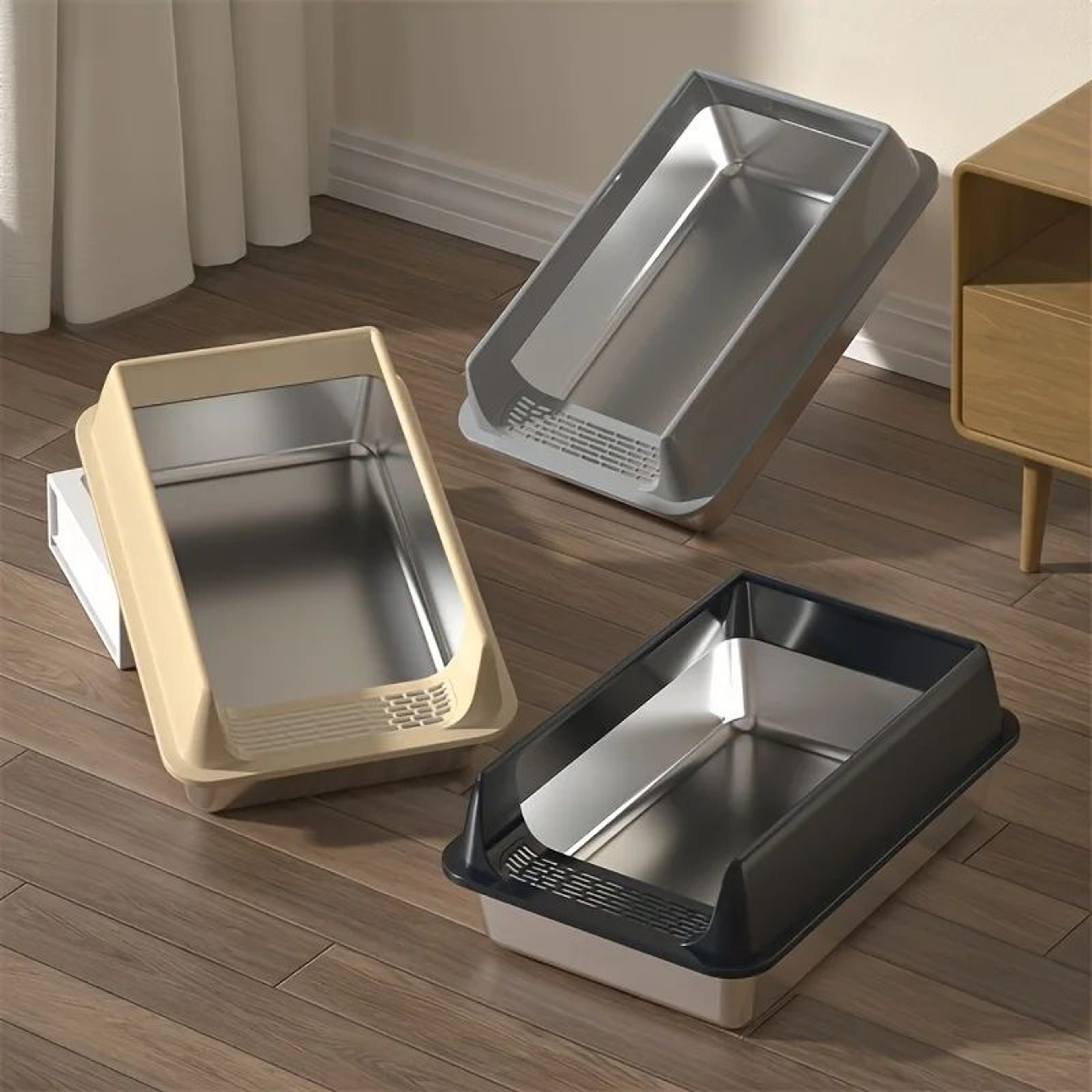 RoyalGuard Stainless Steel Cat Litter Box For Large Cats 0