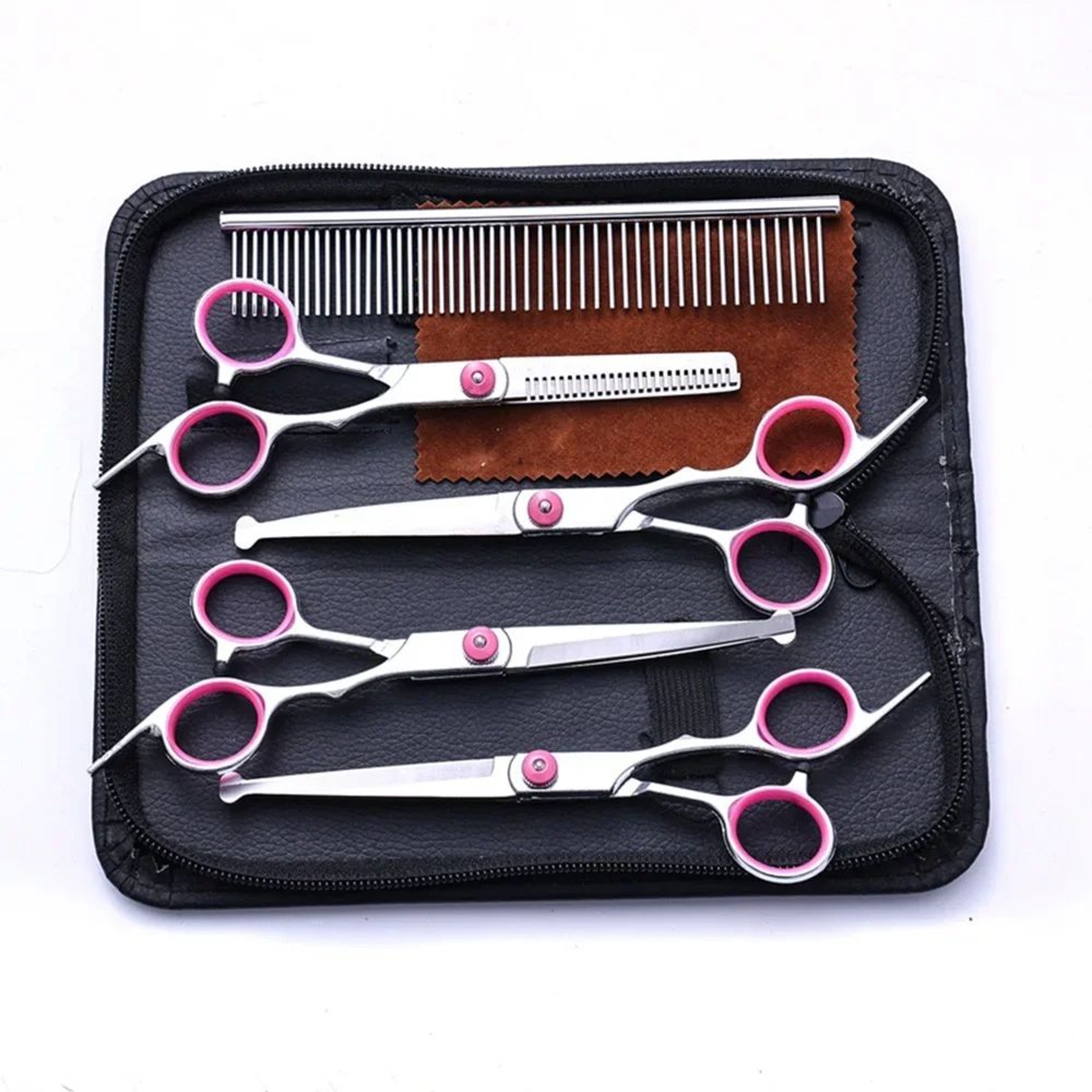 PrecisionPaw 5 Piece Professional Pet Grooming Scissors Set 9
