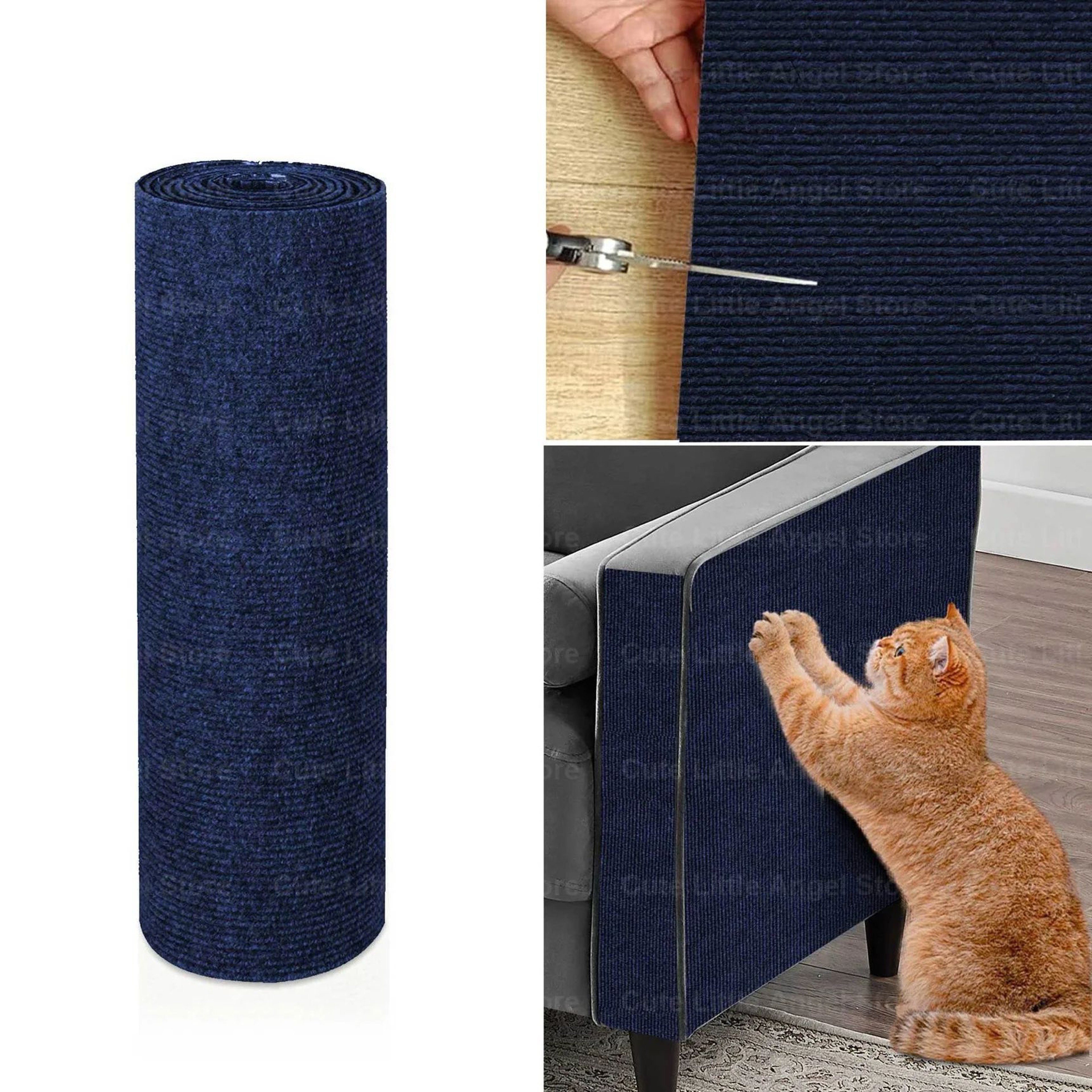 Furniture Shield Cat Scratcher Mat Self Adhesive Sofa Protector 12