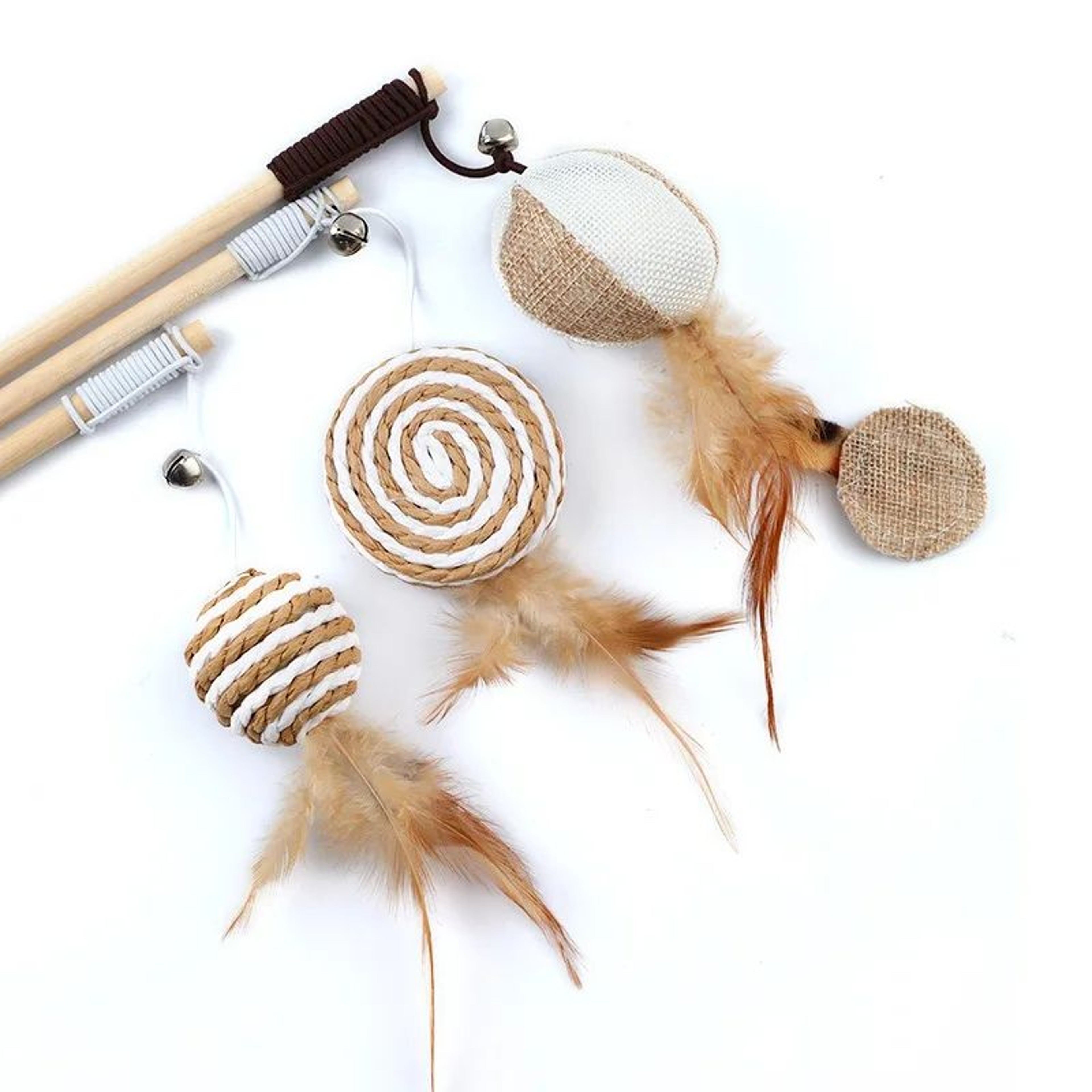 Feather Chase Interactive Cat Wand Toy 4