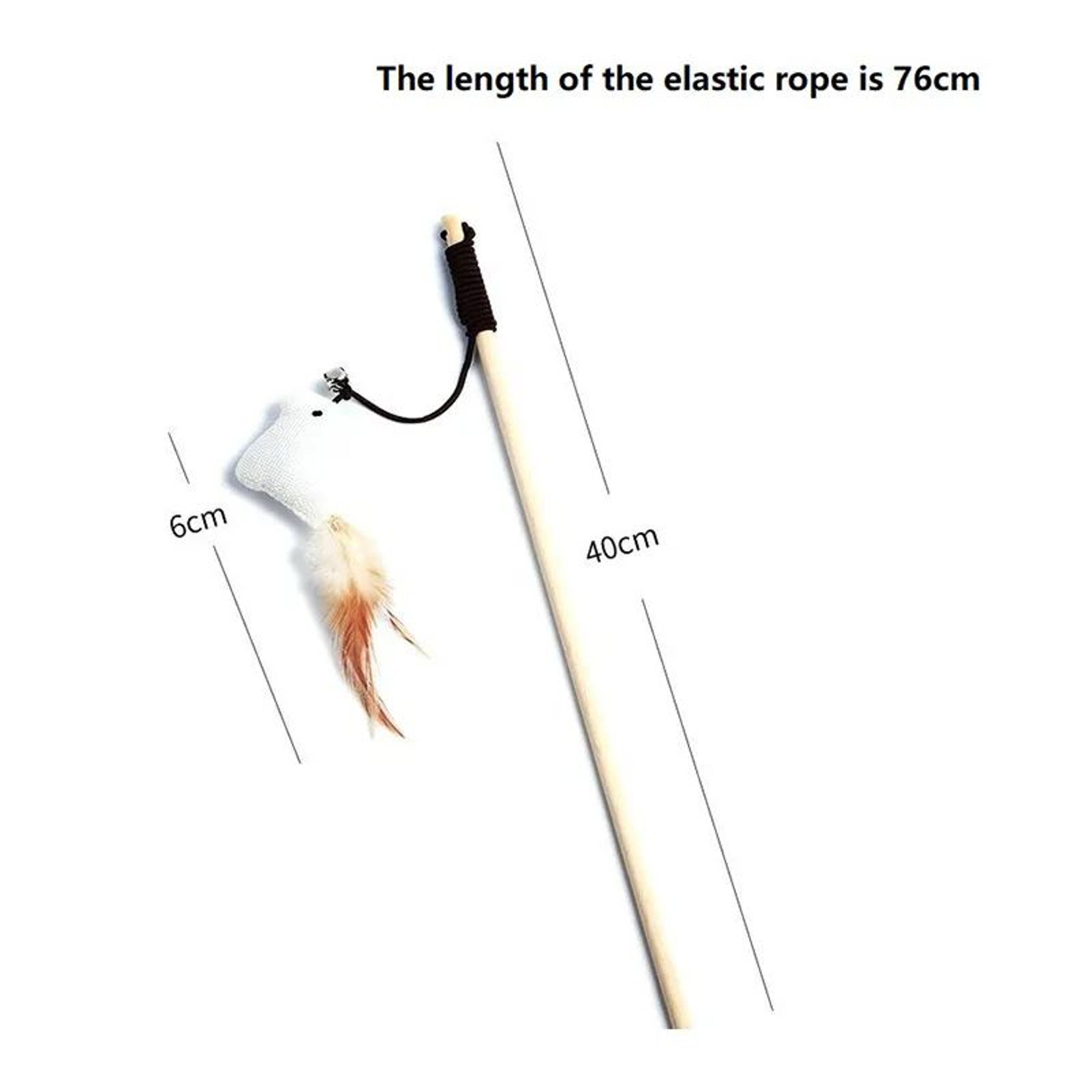 Feather Chase Interactive Cat Wand Toy 6