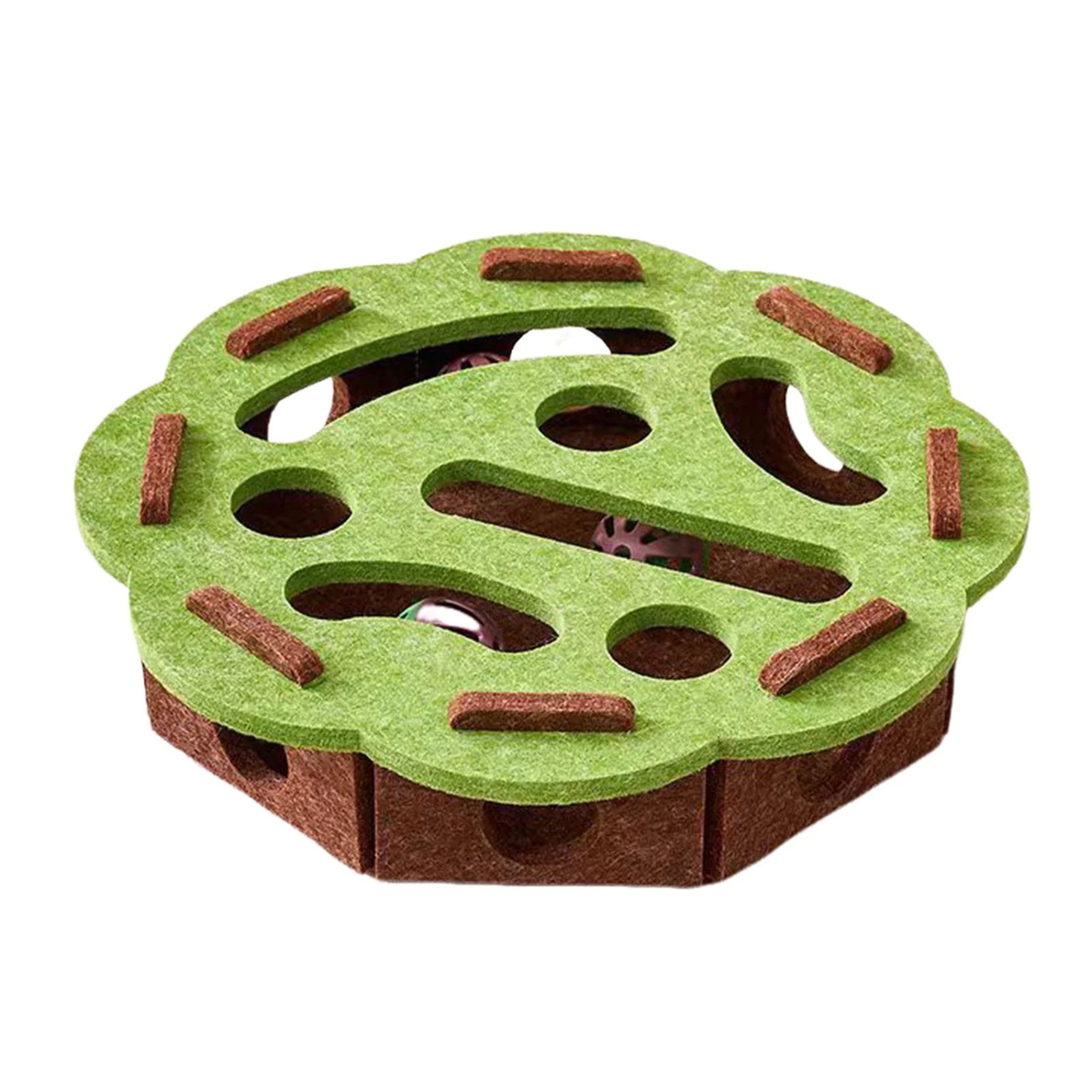 BrainPaws Felt Puzzle Box Interactive Cat Exercise Toy 4
