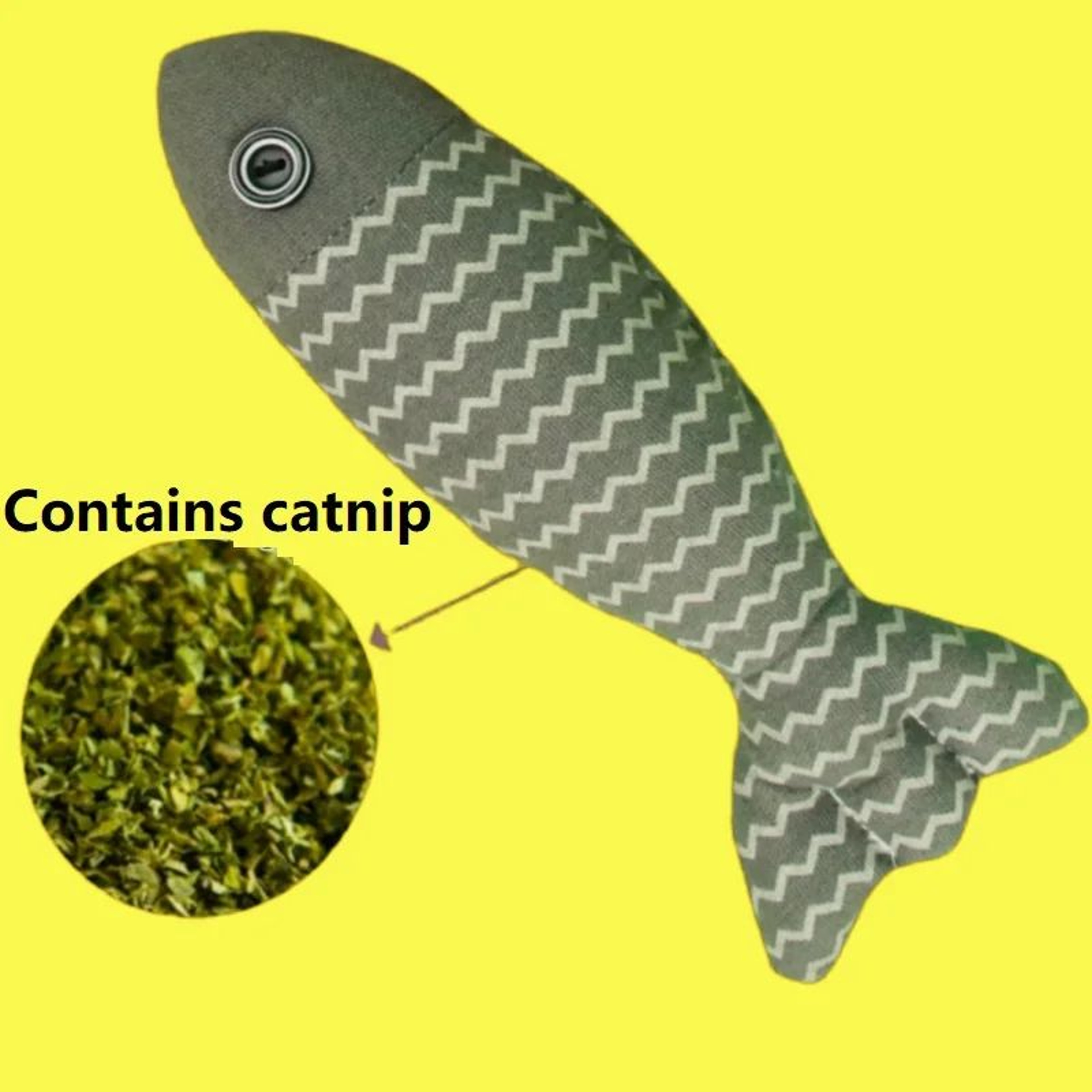 FinKick Catnip Fish Kicker Toy Set 2