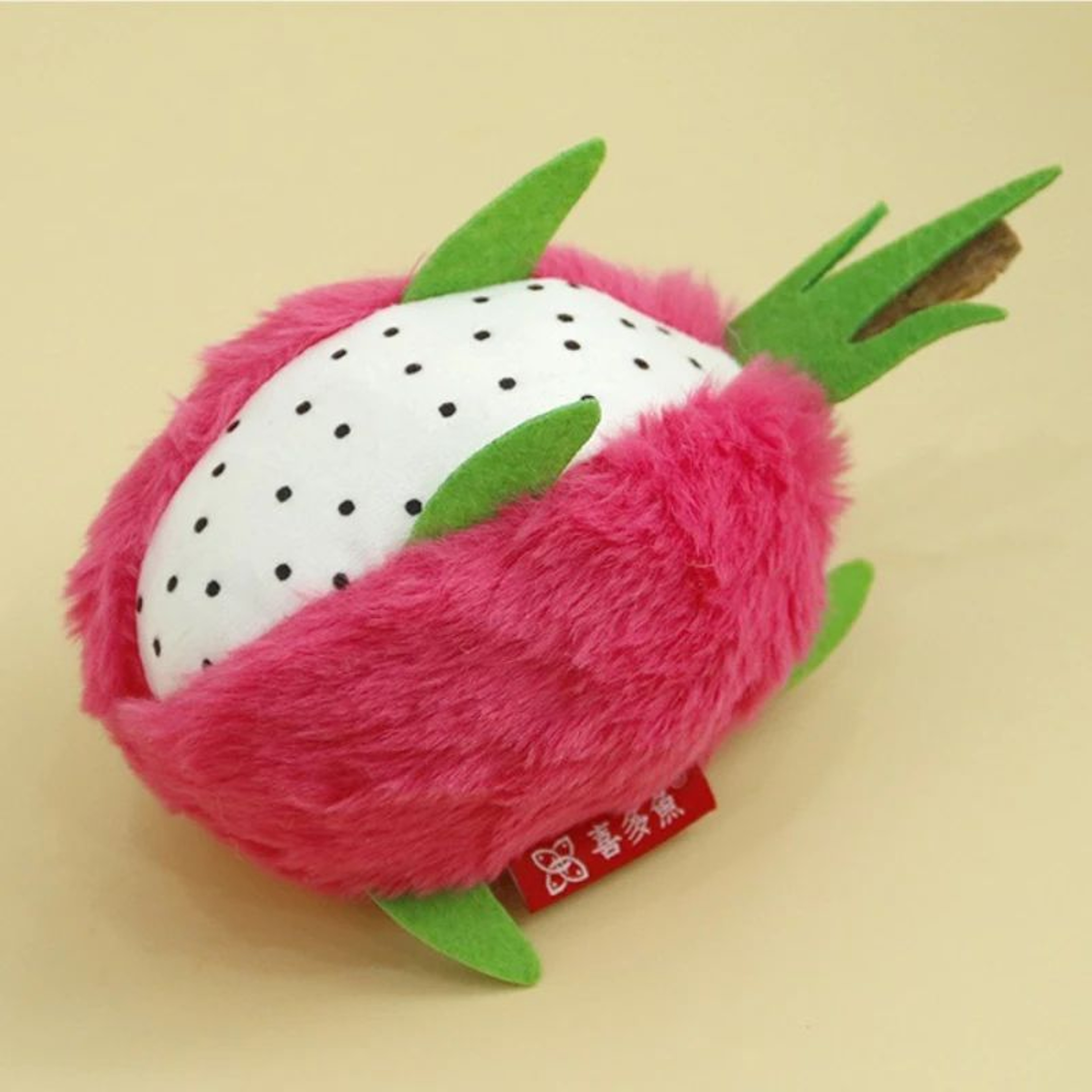Dragon Fruit Catnip Plush Chew Toy Interactive Teeth Cleaning Cat Toy 5