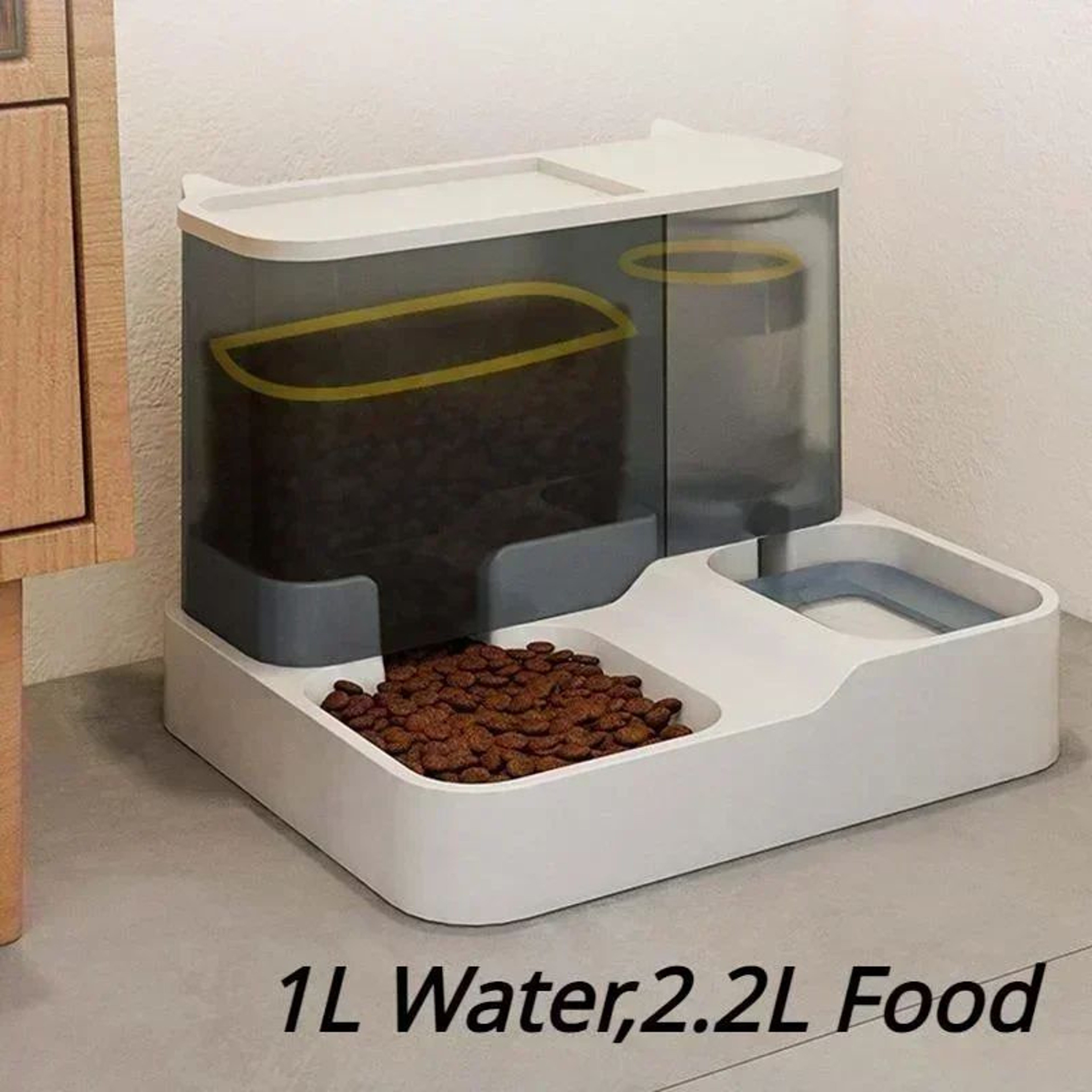 HydraPaws 2 In 1 Automatic Pet Feeder And Water Dispenser Set 1