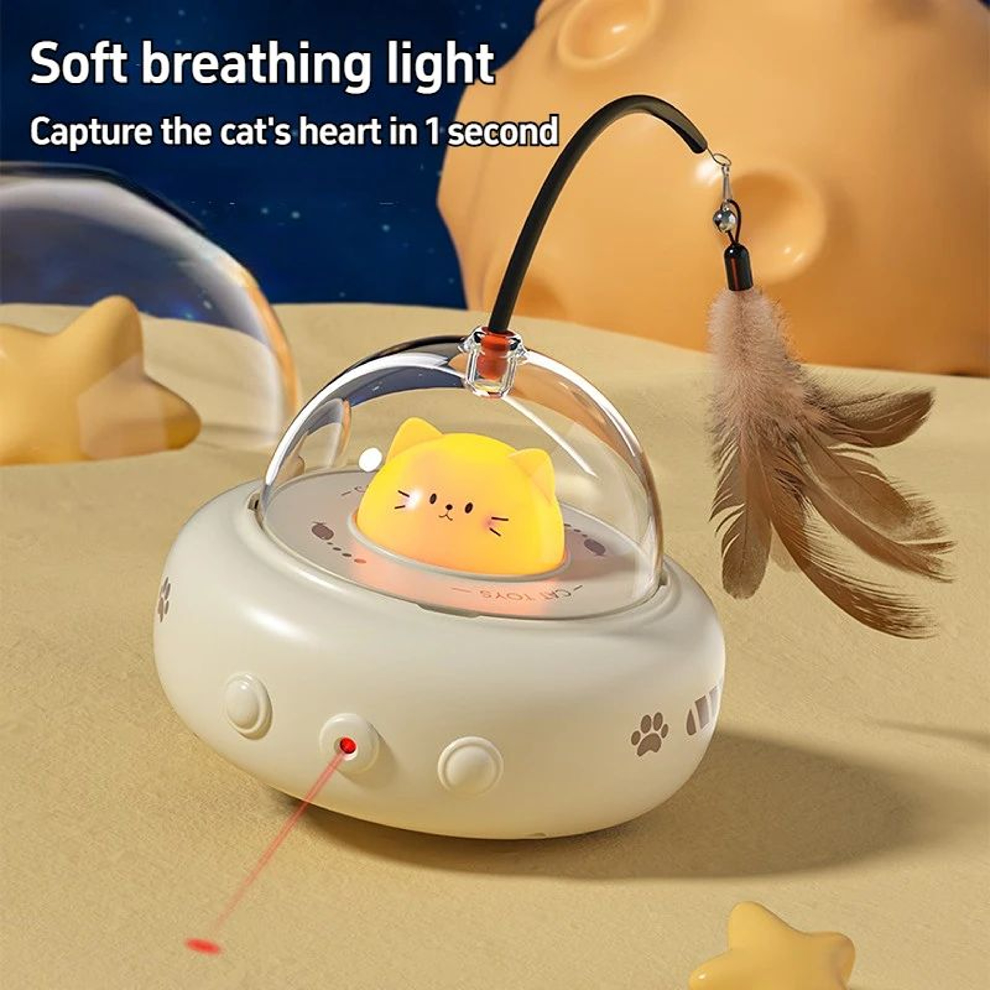 WhiskerOrbit Smart Interactive Cat Teaser Toy 0