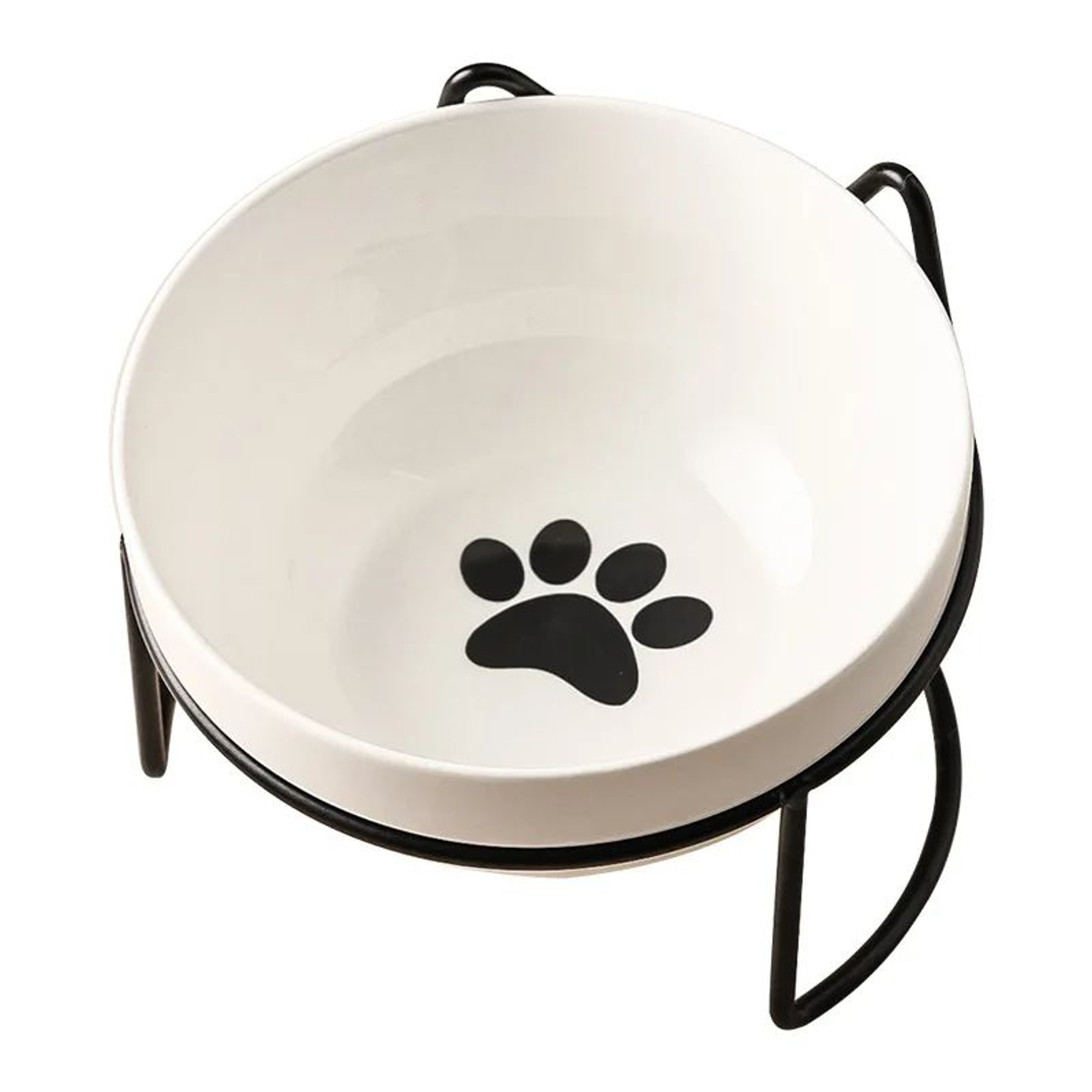 Elevated Ceramic Double Pet Bowl 7