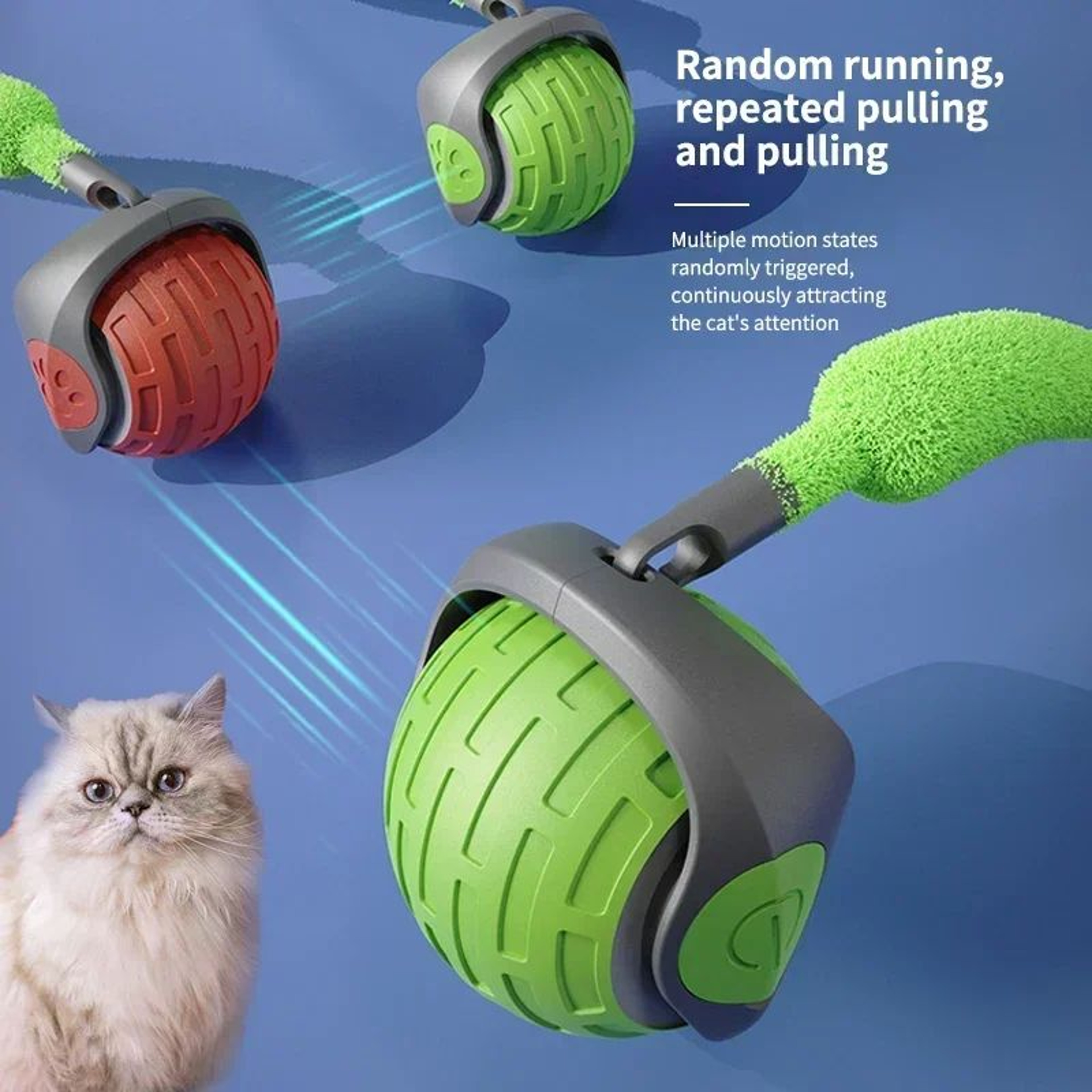 Speedy Tail Smart Interactive Cat Toy Ball 1
