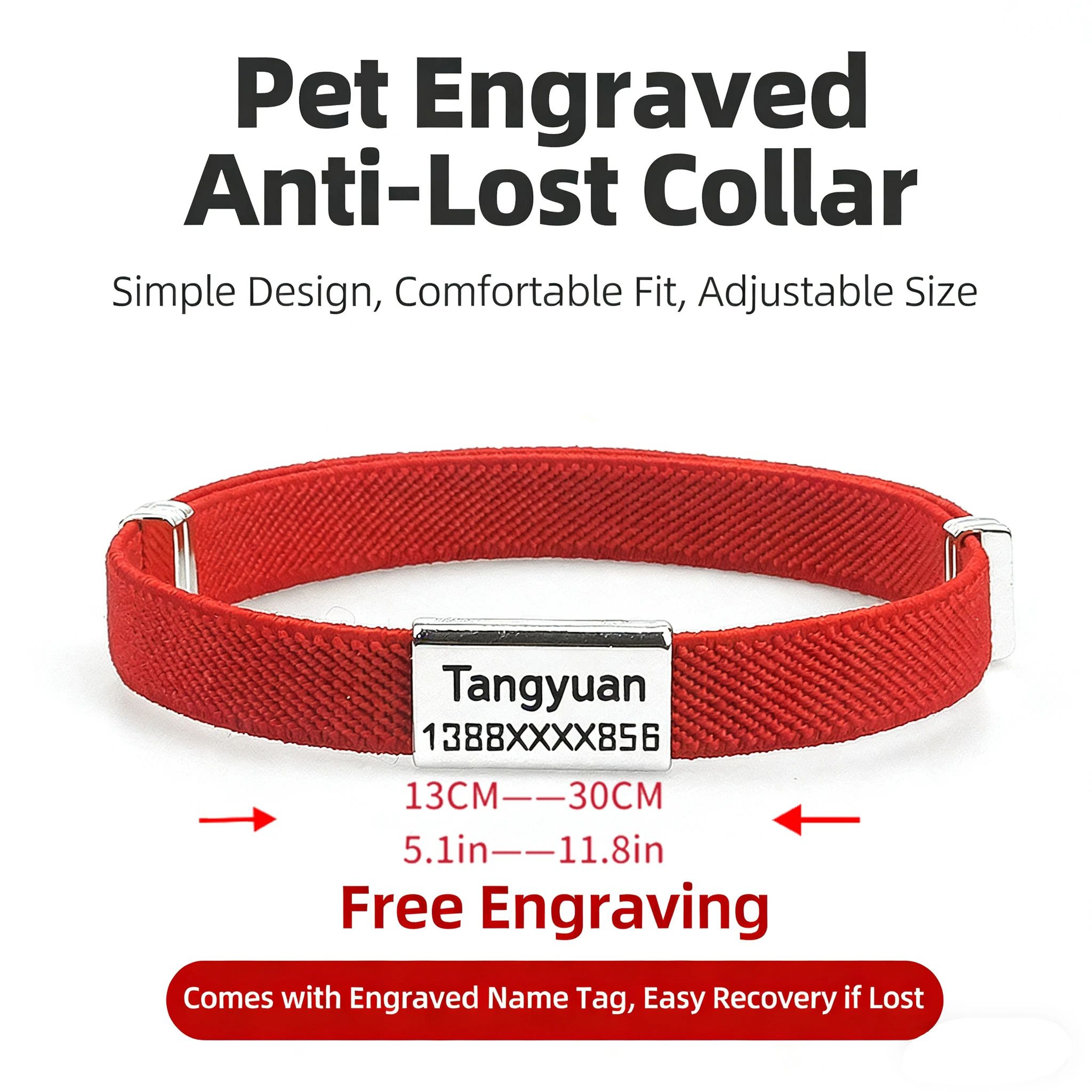 Personalized Cat Collar With Custom Name Tag 2
