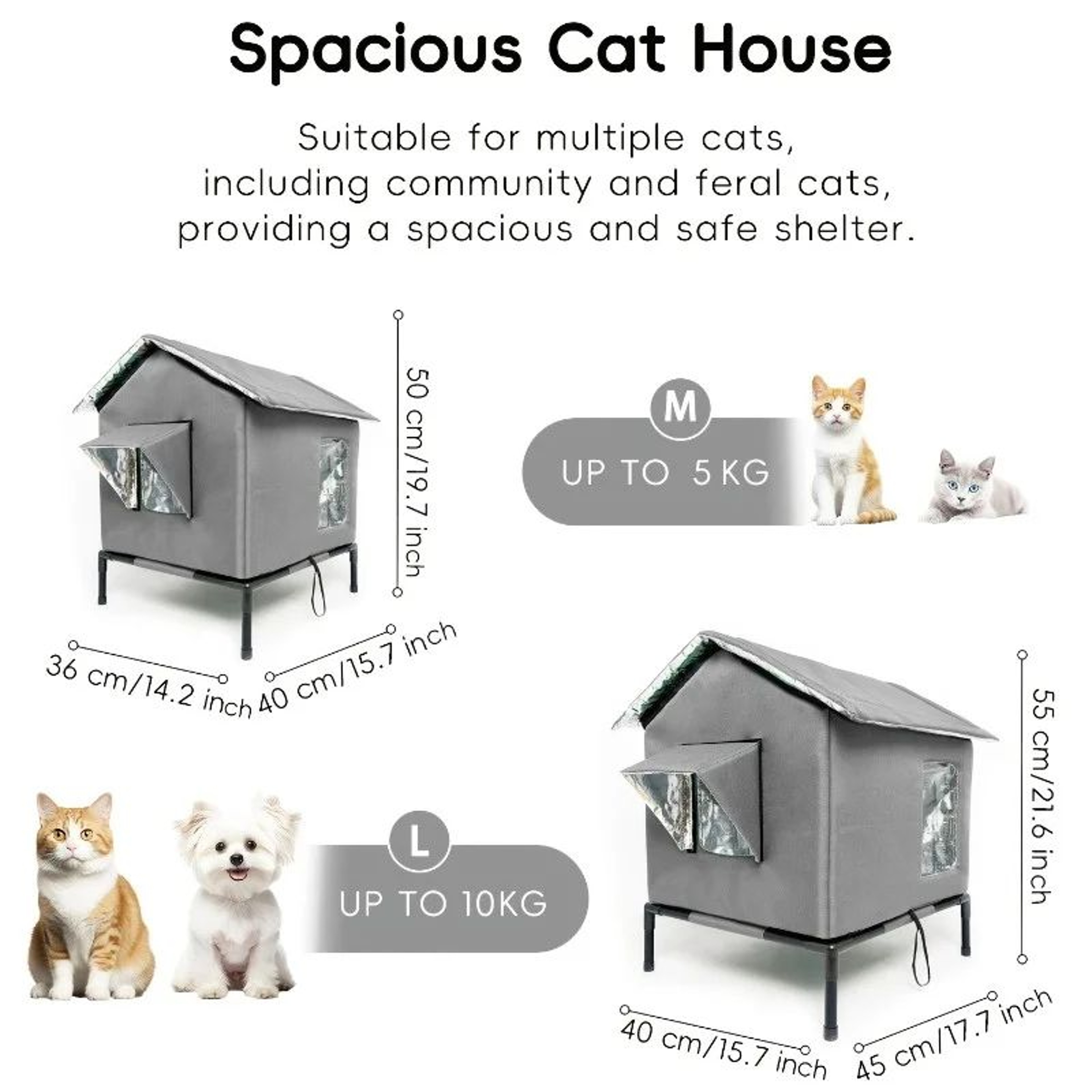Warm Haven Outdoor Cat Shelter 5