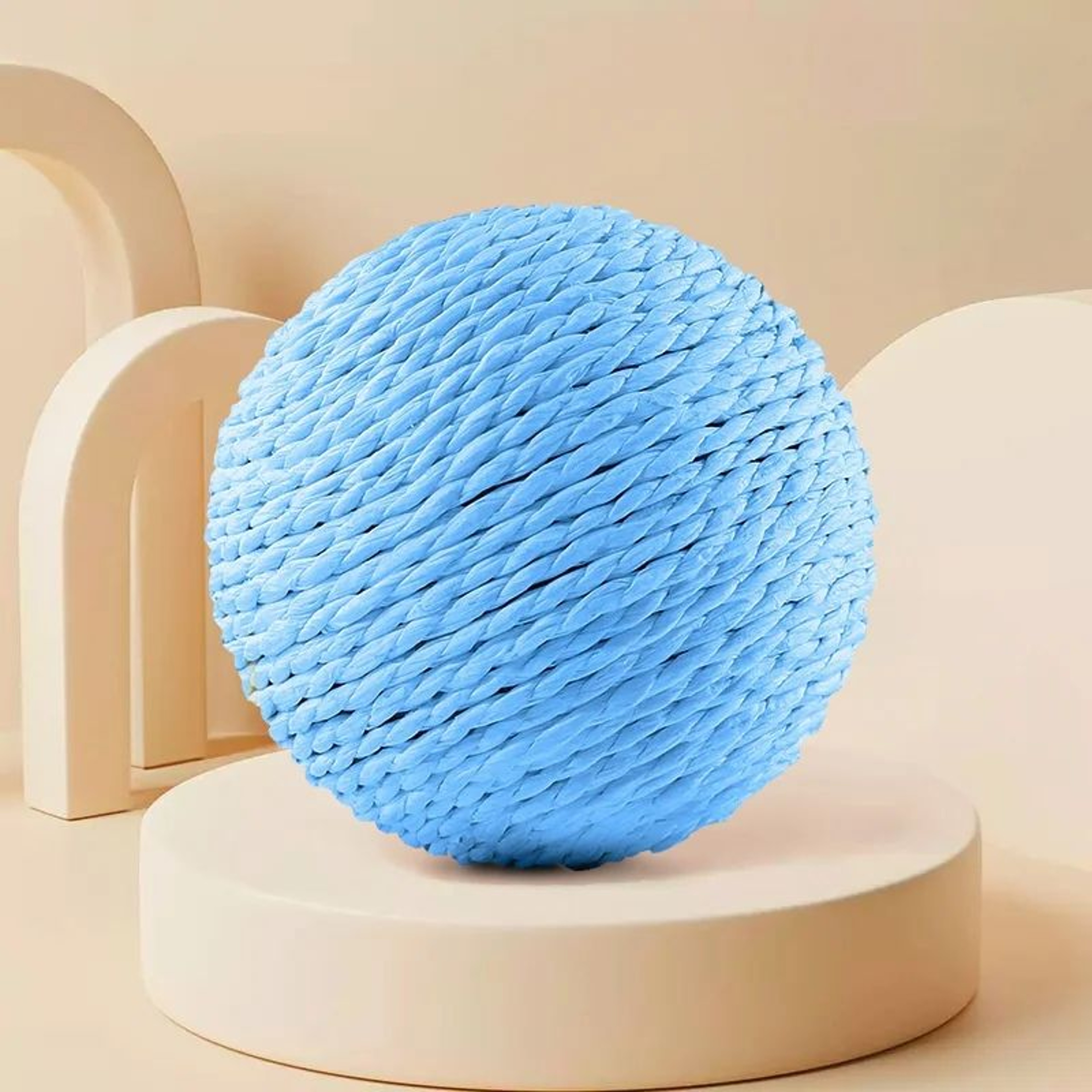 SisalRoll Interactive Cat Scratching Ball Teething Toy 7