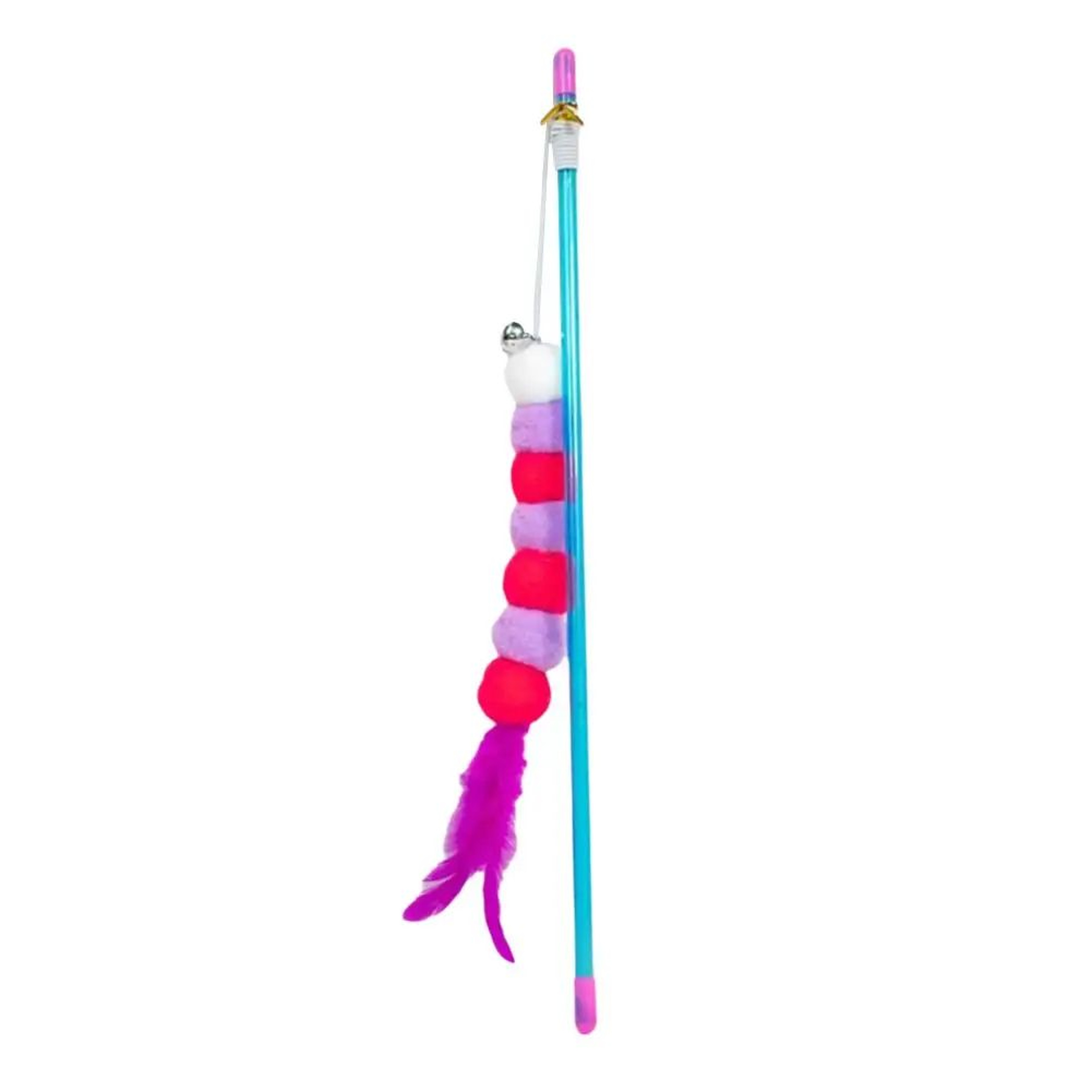 Interactive Caterpillar Cat Teaser Wand Toy With Elastic Rope 6