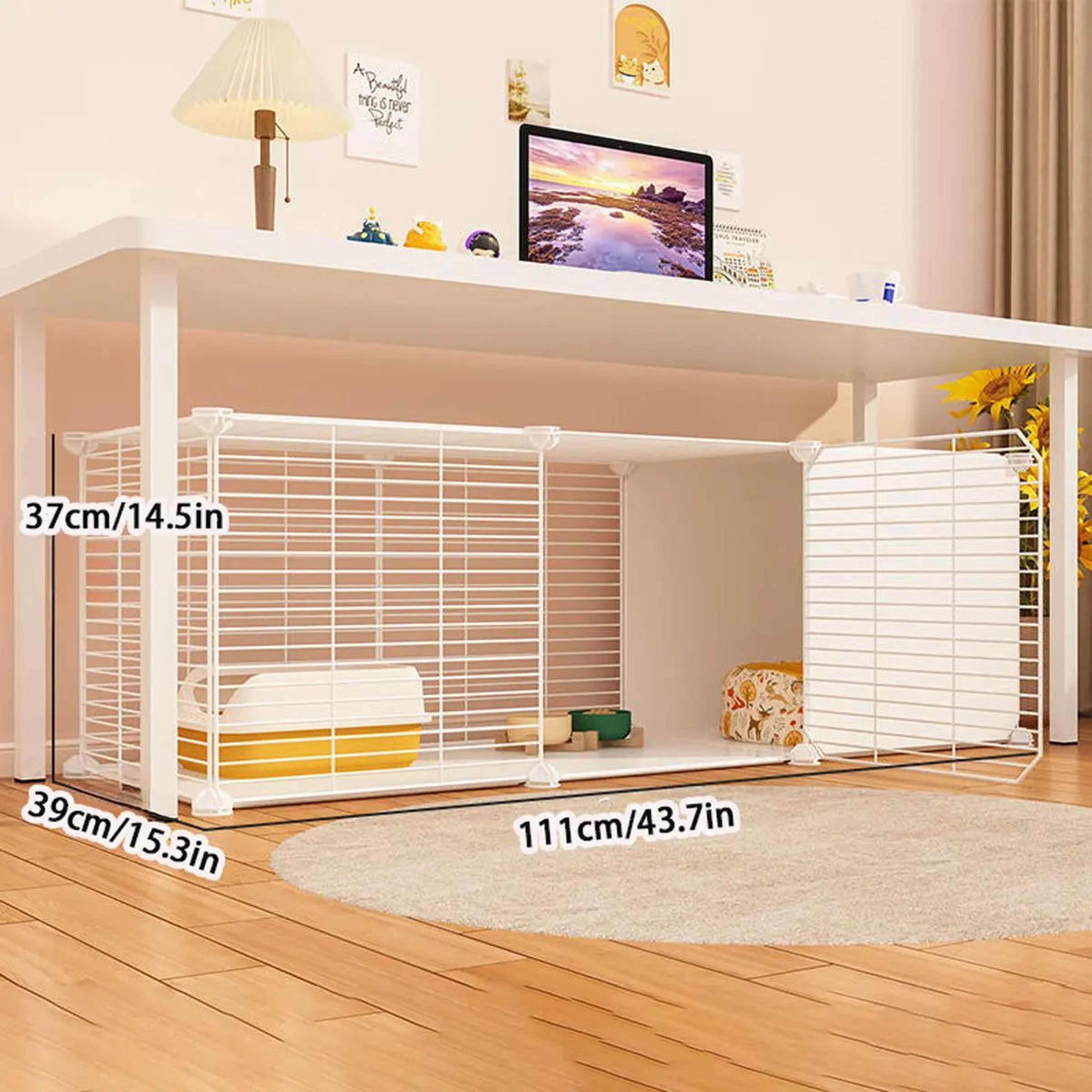 Large Multi Level Cat Villa Cage With Climbing Frame 10