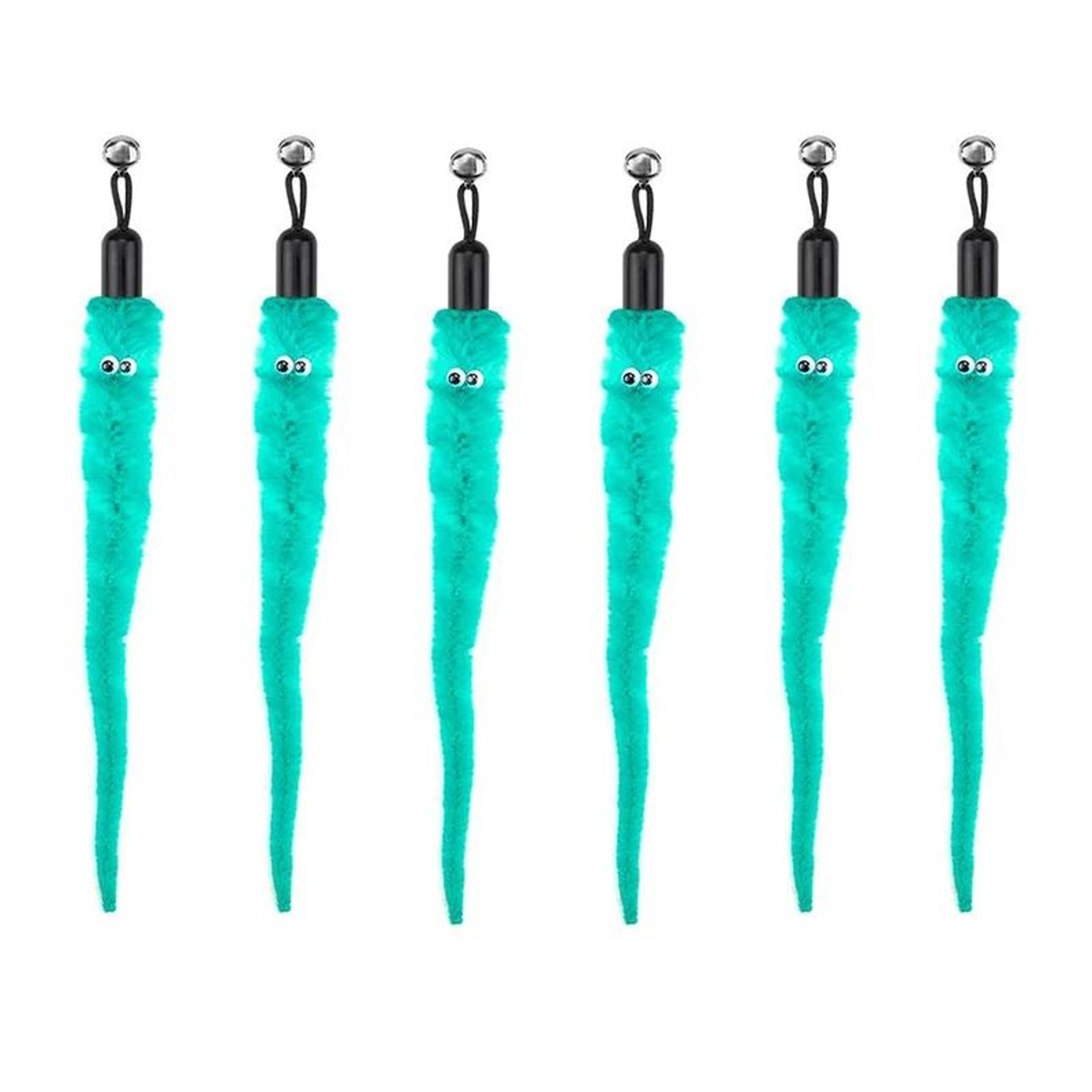 Interactive Cat Toy Refill Set With Feathers Mice Worms And Bells 11