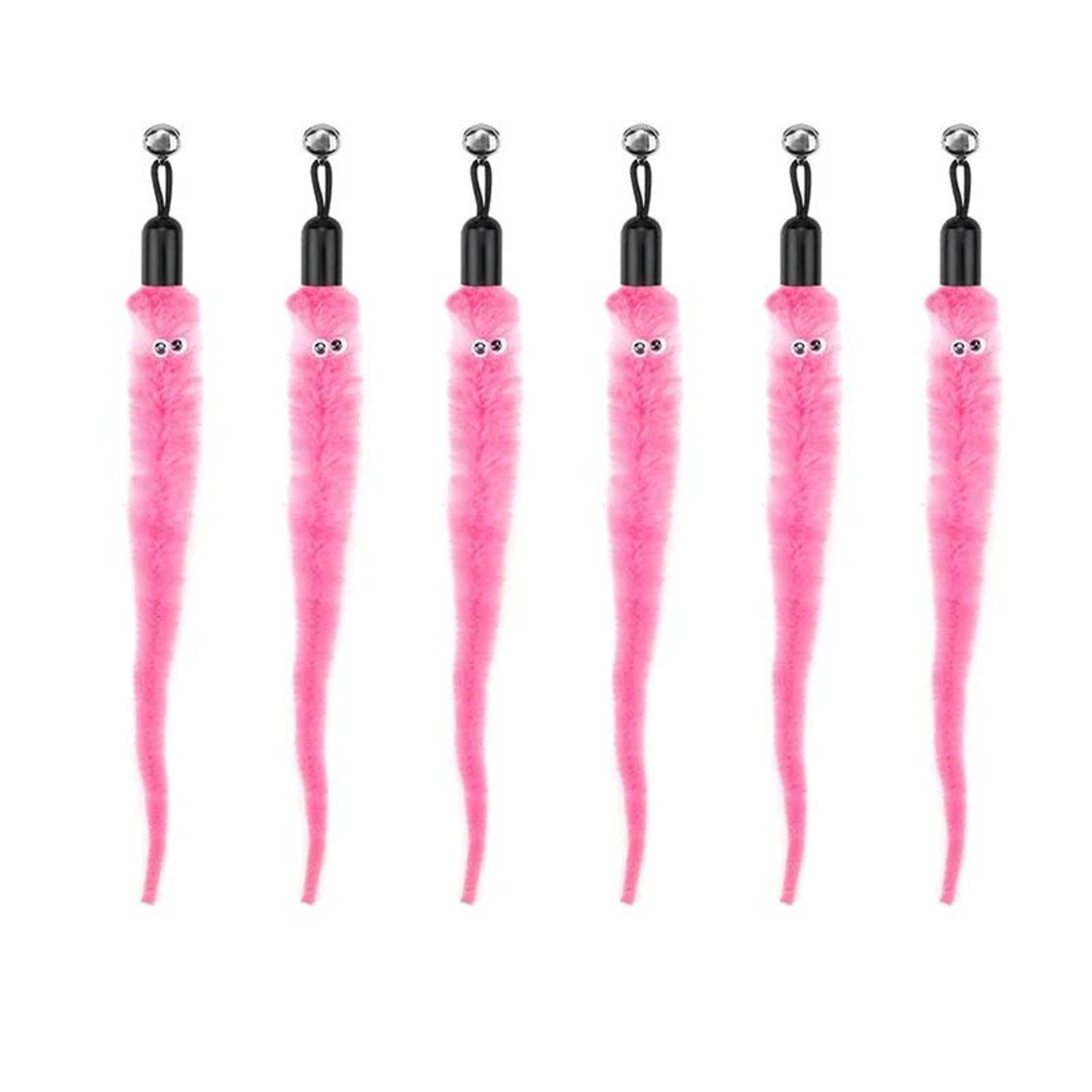 Interactive Cat Toy Refill Set With Feathers Mice Worms And Bells 13