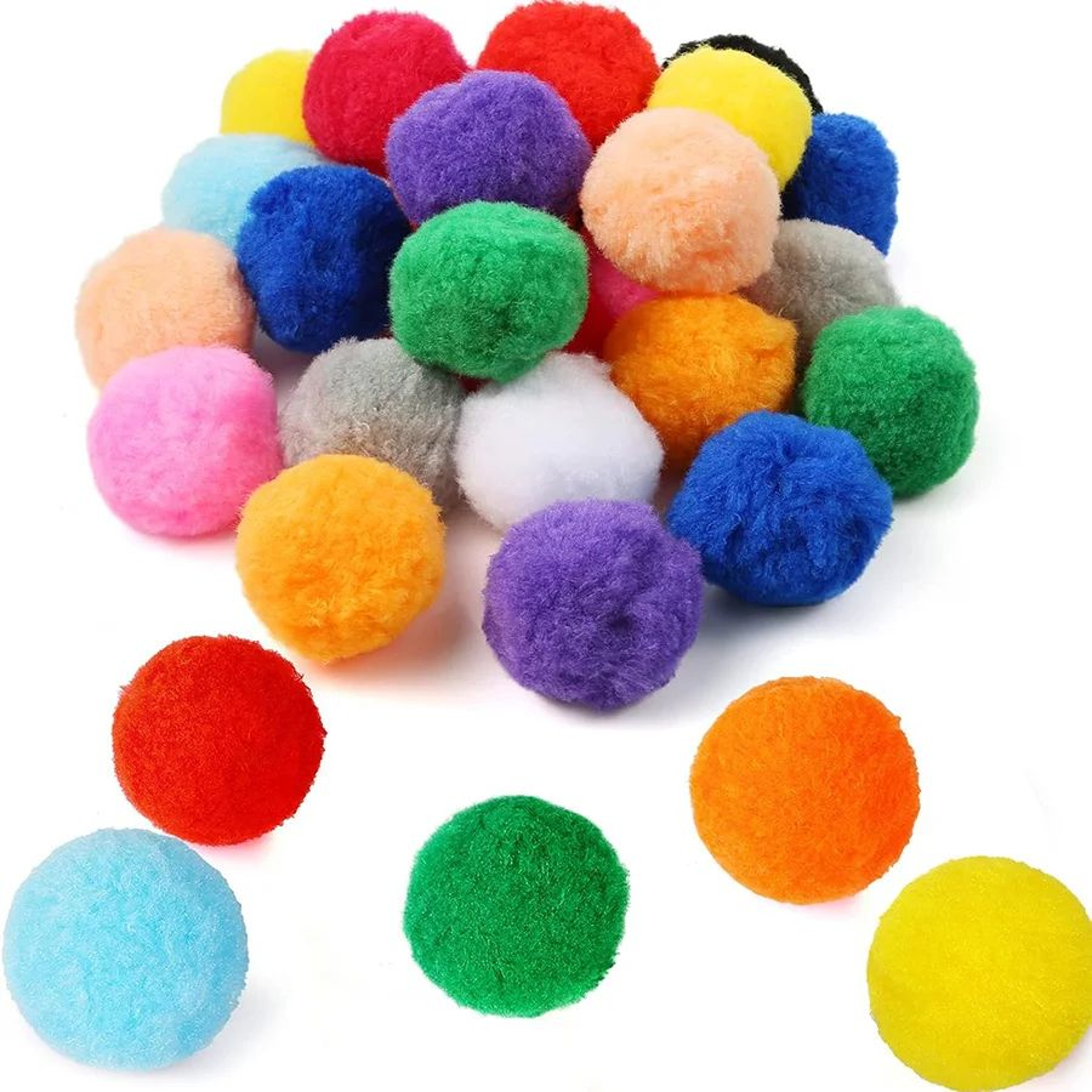 ColorBounce Plush Cat Toy Balls Interactive Training Set 2