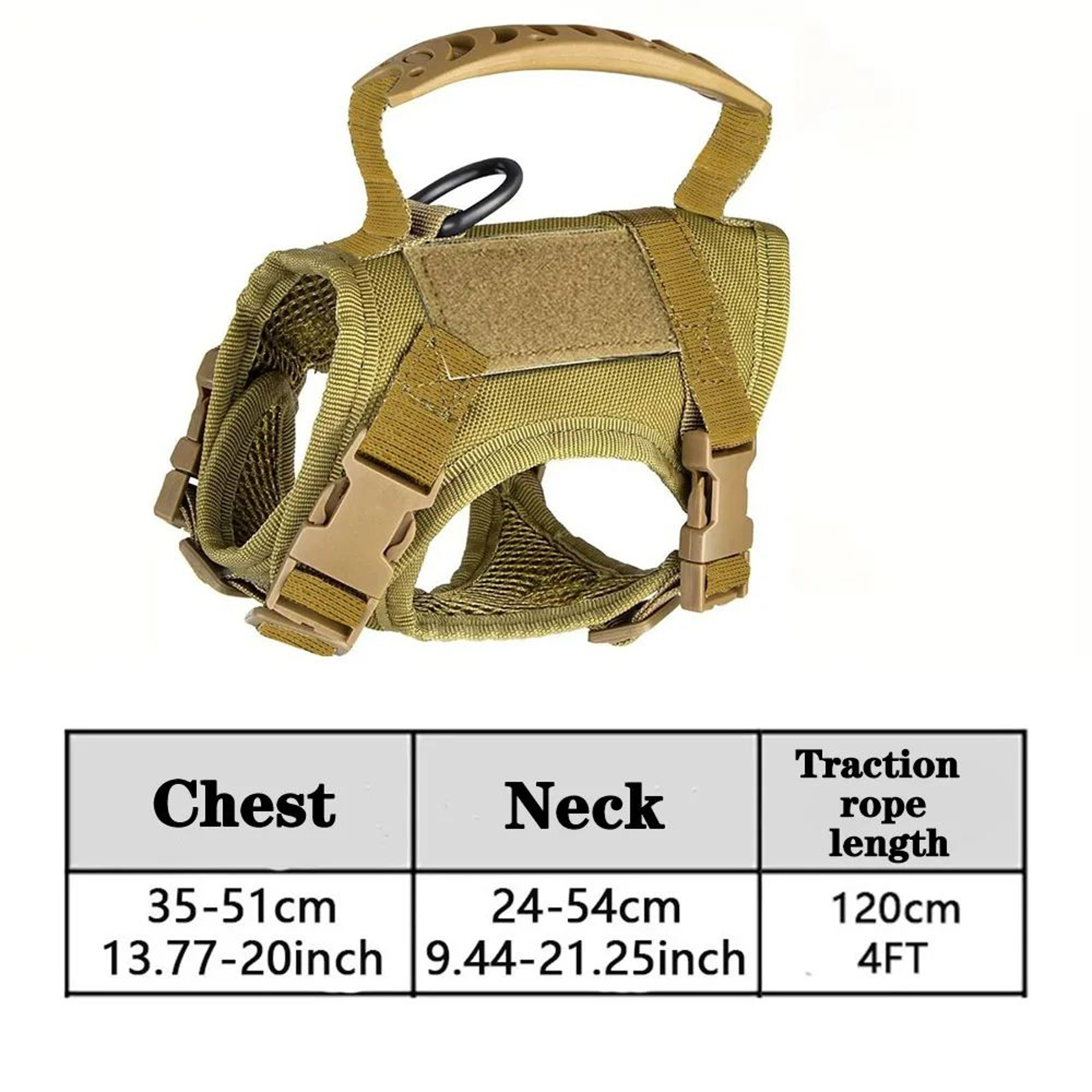 Tactical Adjustable Pet Harness Vest With Handle And Leash For Dogs And Cats 9
