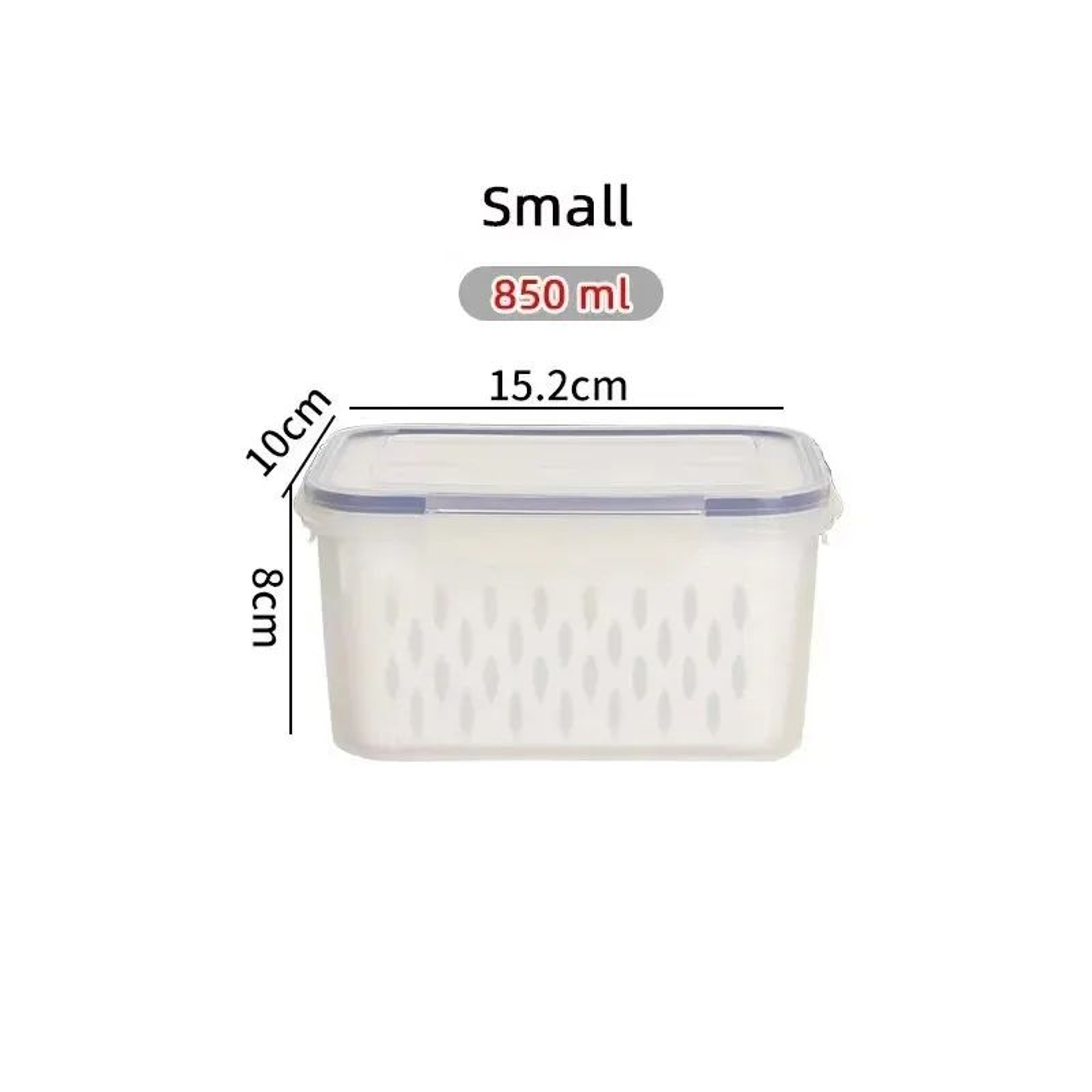 Double Layer Fresh Food Storage Container With Drain Basket 4