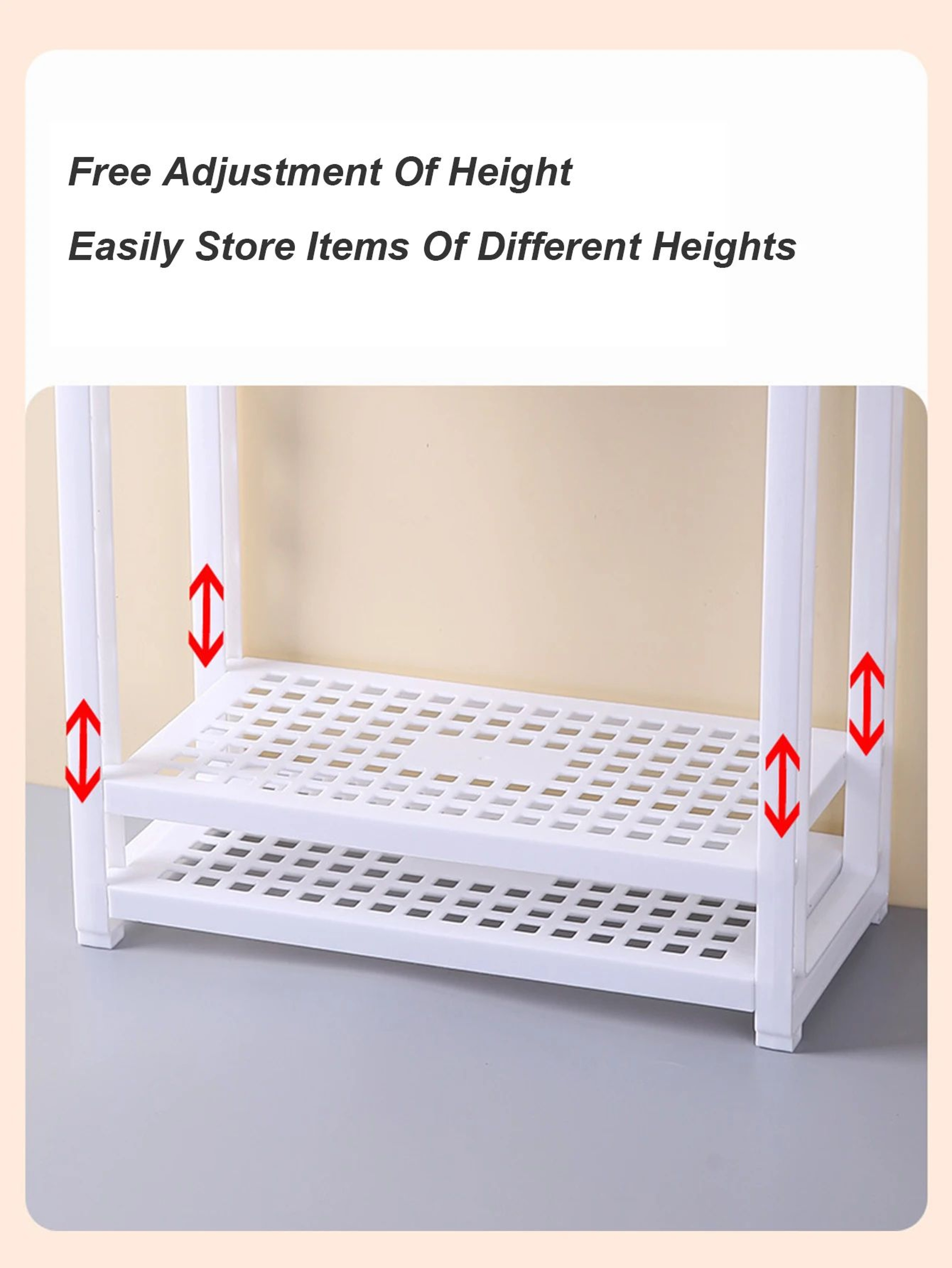 Multi Tier Desktop Storage Rack Bathroom And Vanity Organizer 2