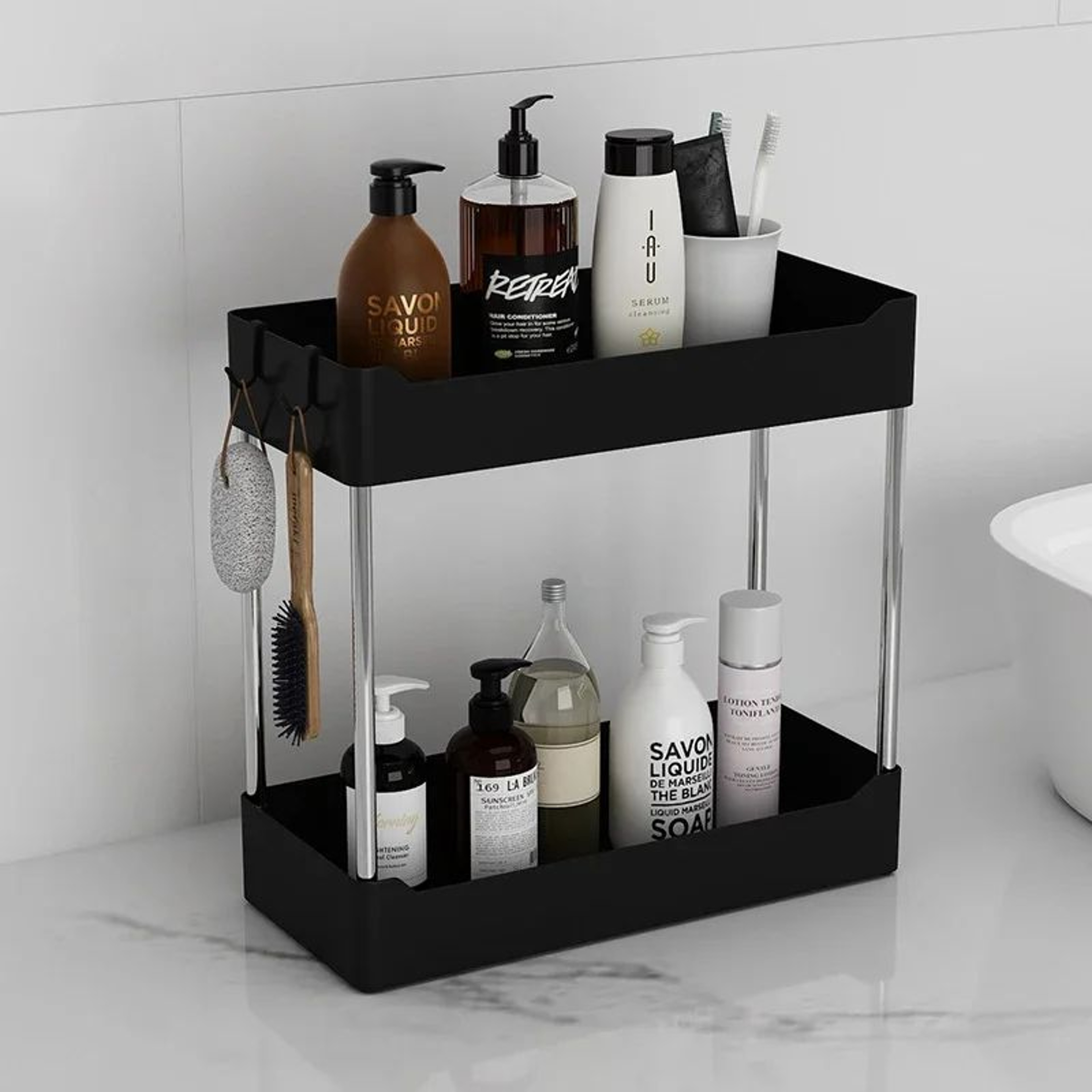 Kitchen Countertop Organizer Shelf Multi Purpose Spice Rack Storage Stand 1
