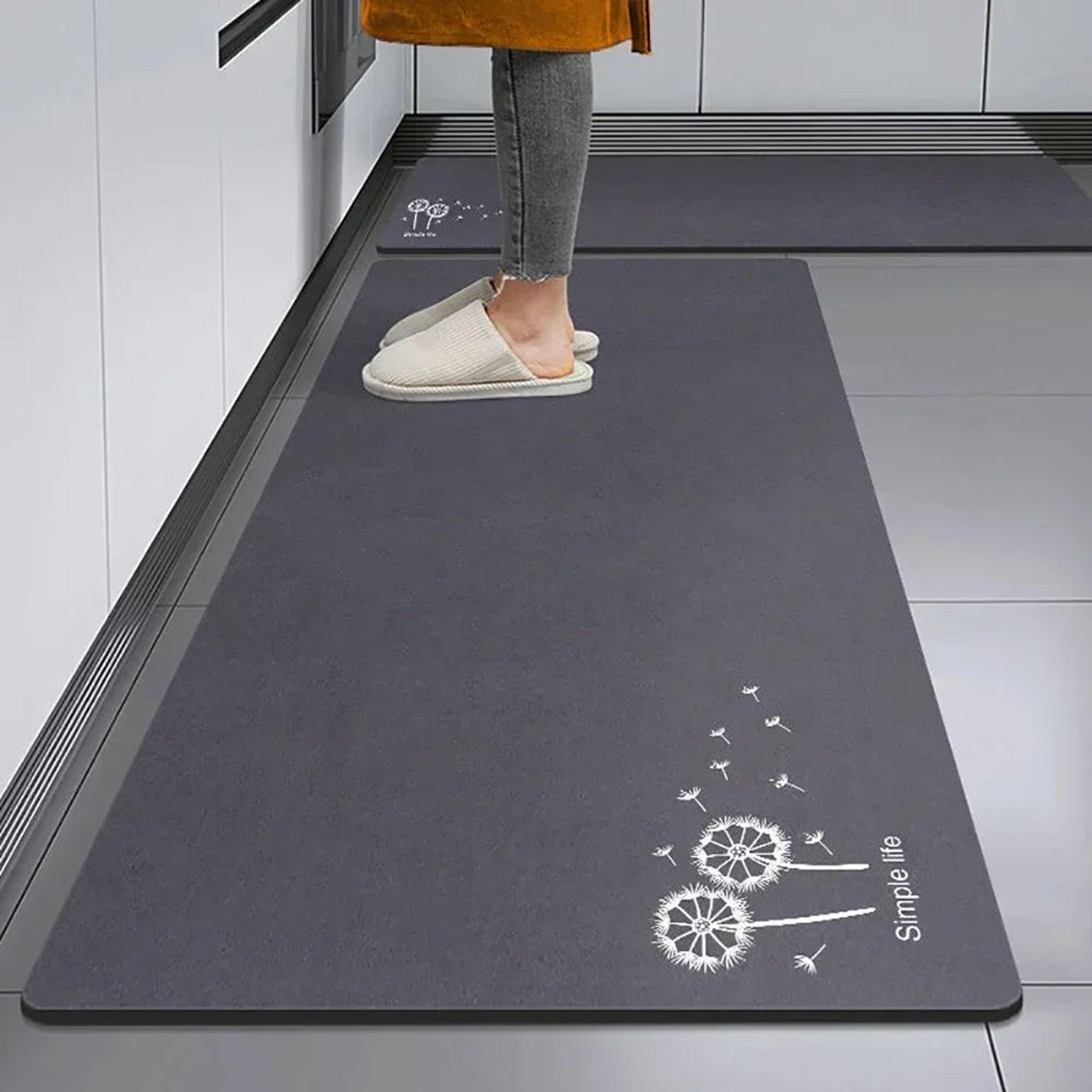 Crystal Velvet Kitchen Runner Mat Absorbent Non Slip Floor Rug 9