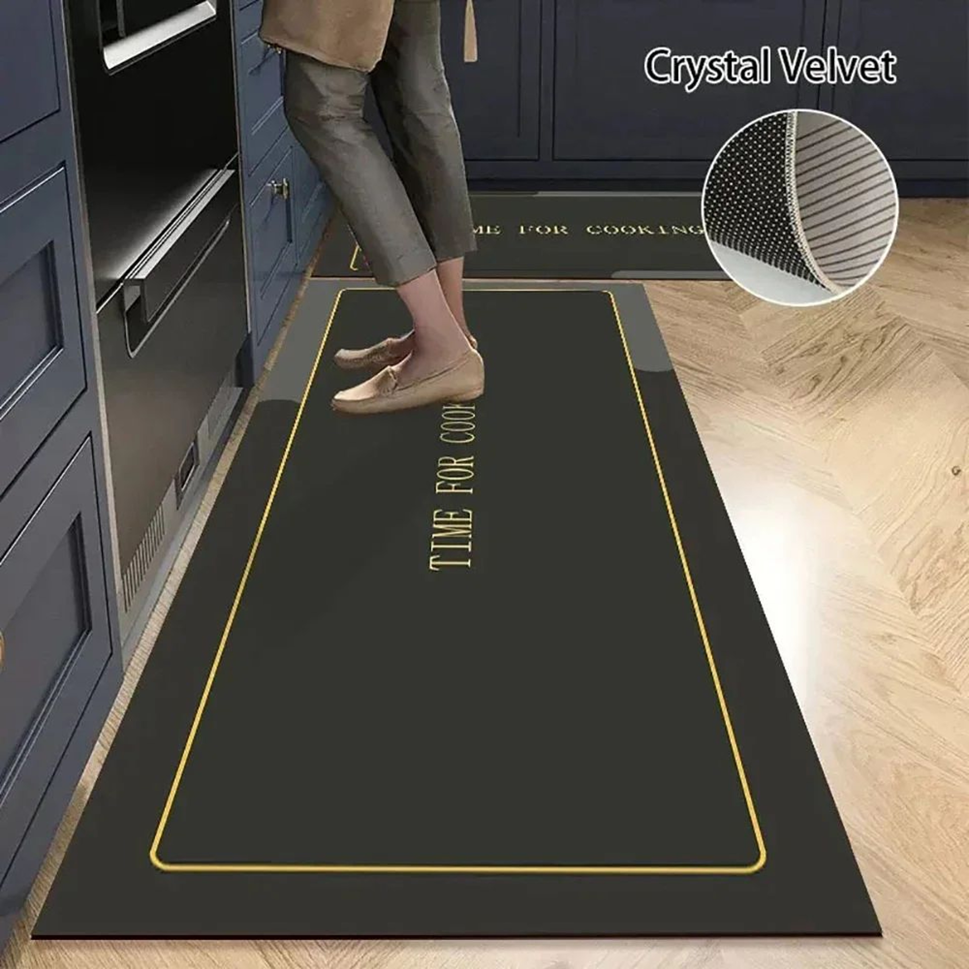 Crystal Velvet Kitchen Runner Mat Absorbent Non Slip Floor Rug 20