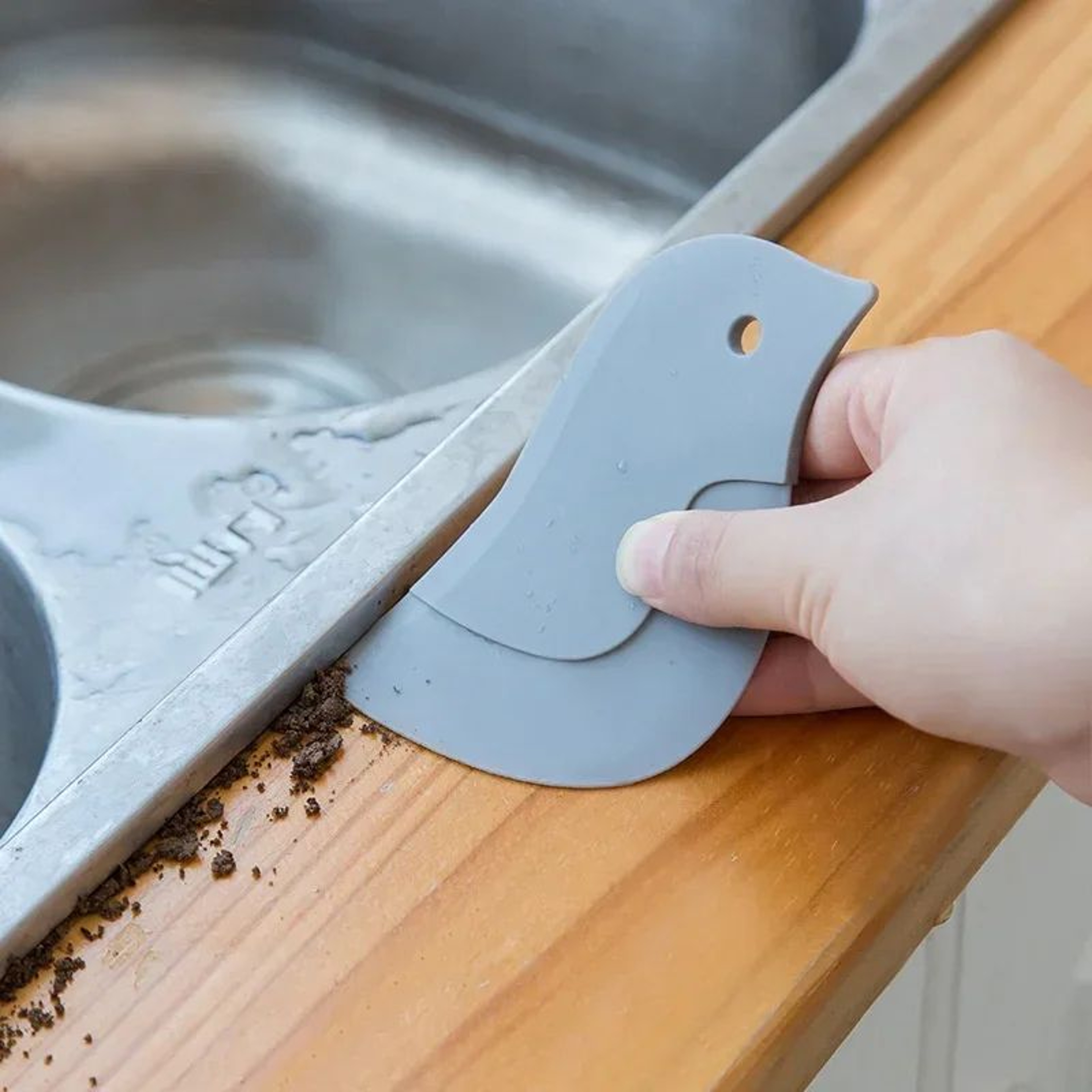 Multifunctional Silicone Kitchen Scraper Non Scratch Cleaning Tool 5