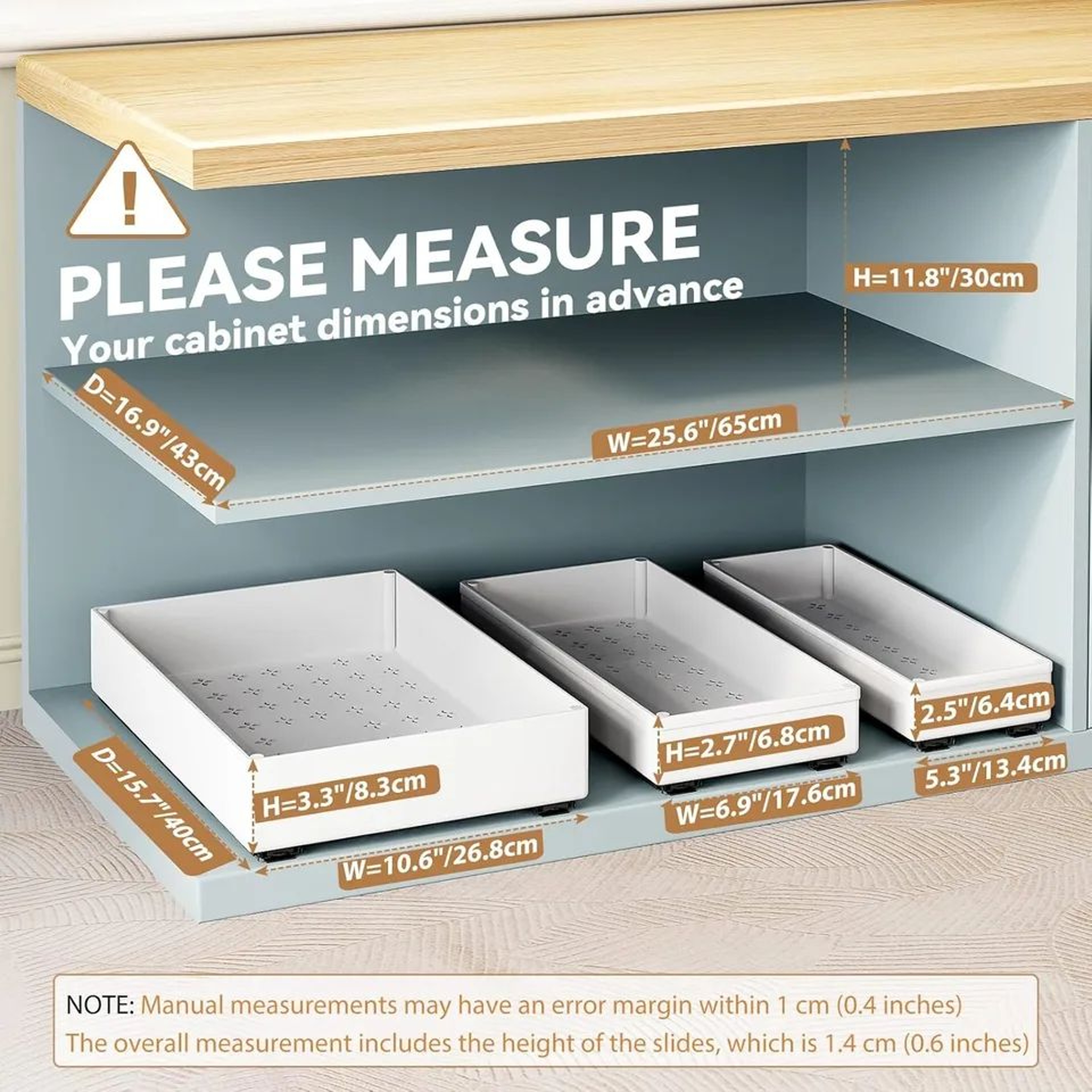 SlideEase Pull Out Cabinet Organizer Rack 3