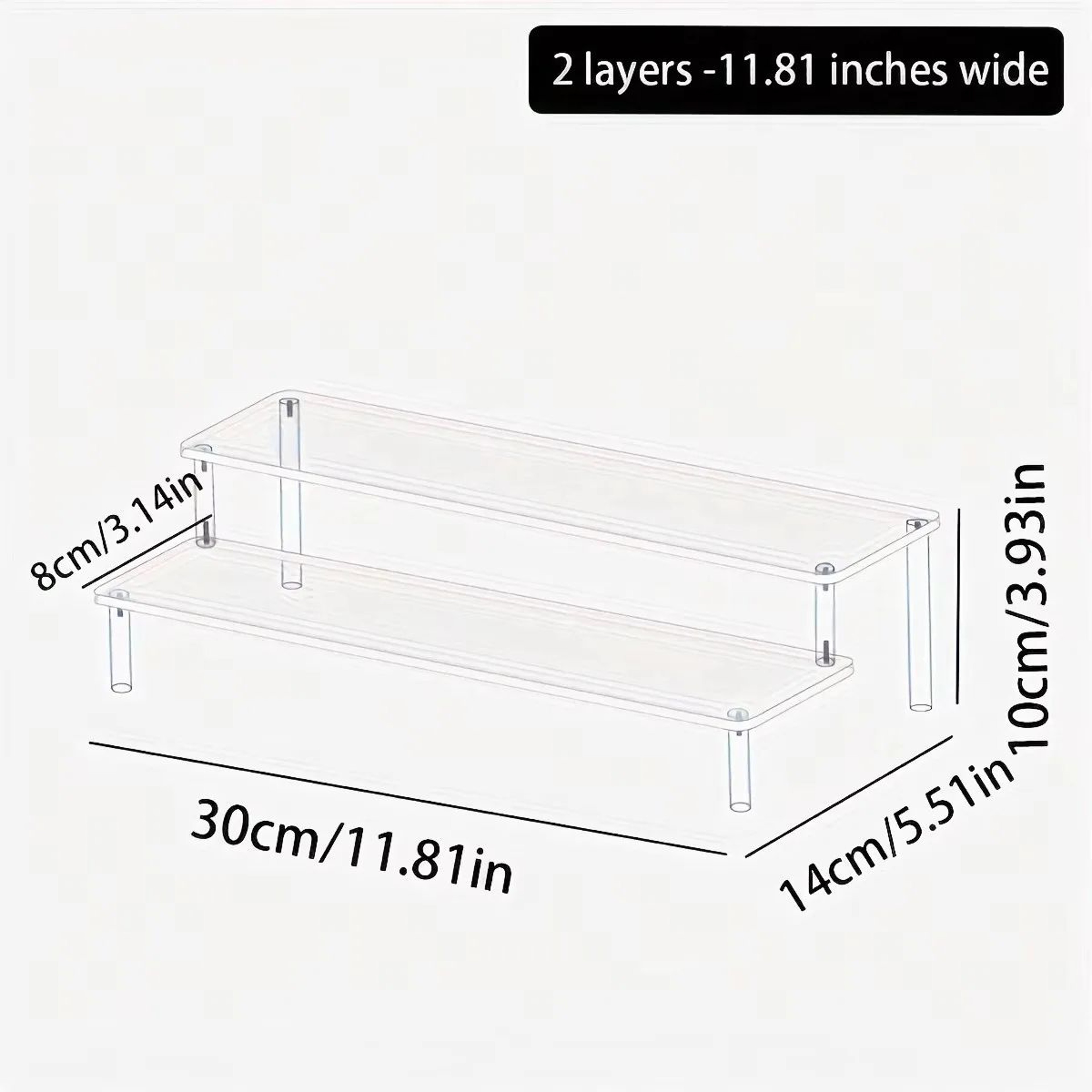 CrystalTier Acrylic Perfume Display Organizer 6
